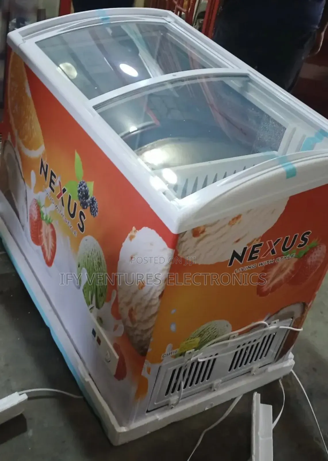 226 Liters, Nexus Ice Cream Freezer.
