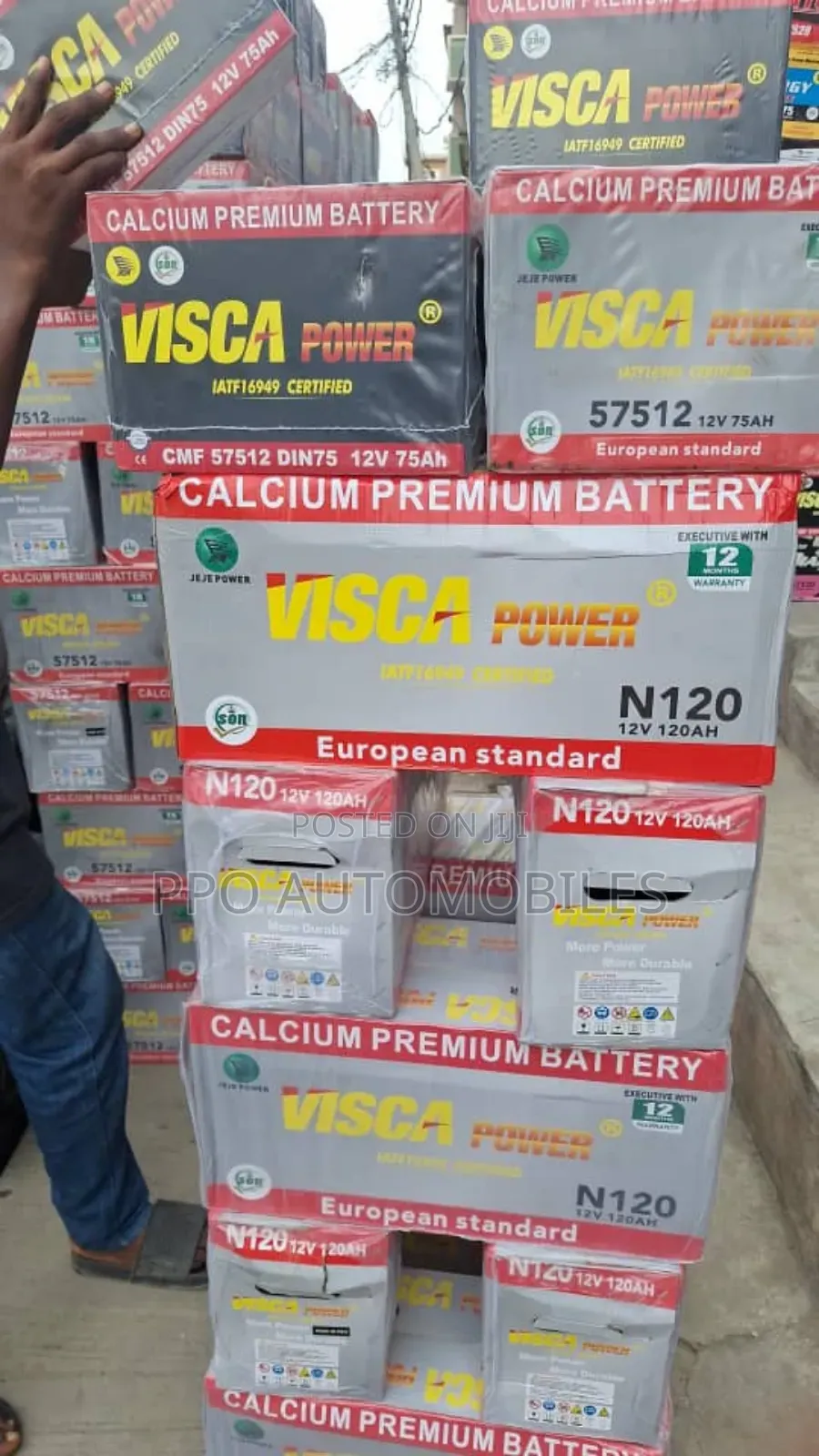 12v 120ah Visca Power Executive (12 Months Warranty