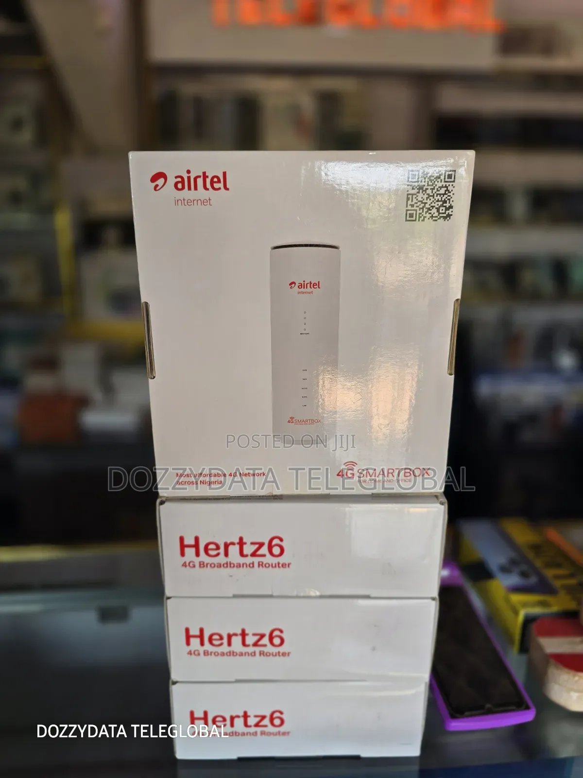 Airtel Internet Hertz6 4g Broadband Router (Unlimited Data)