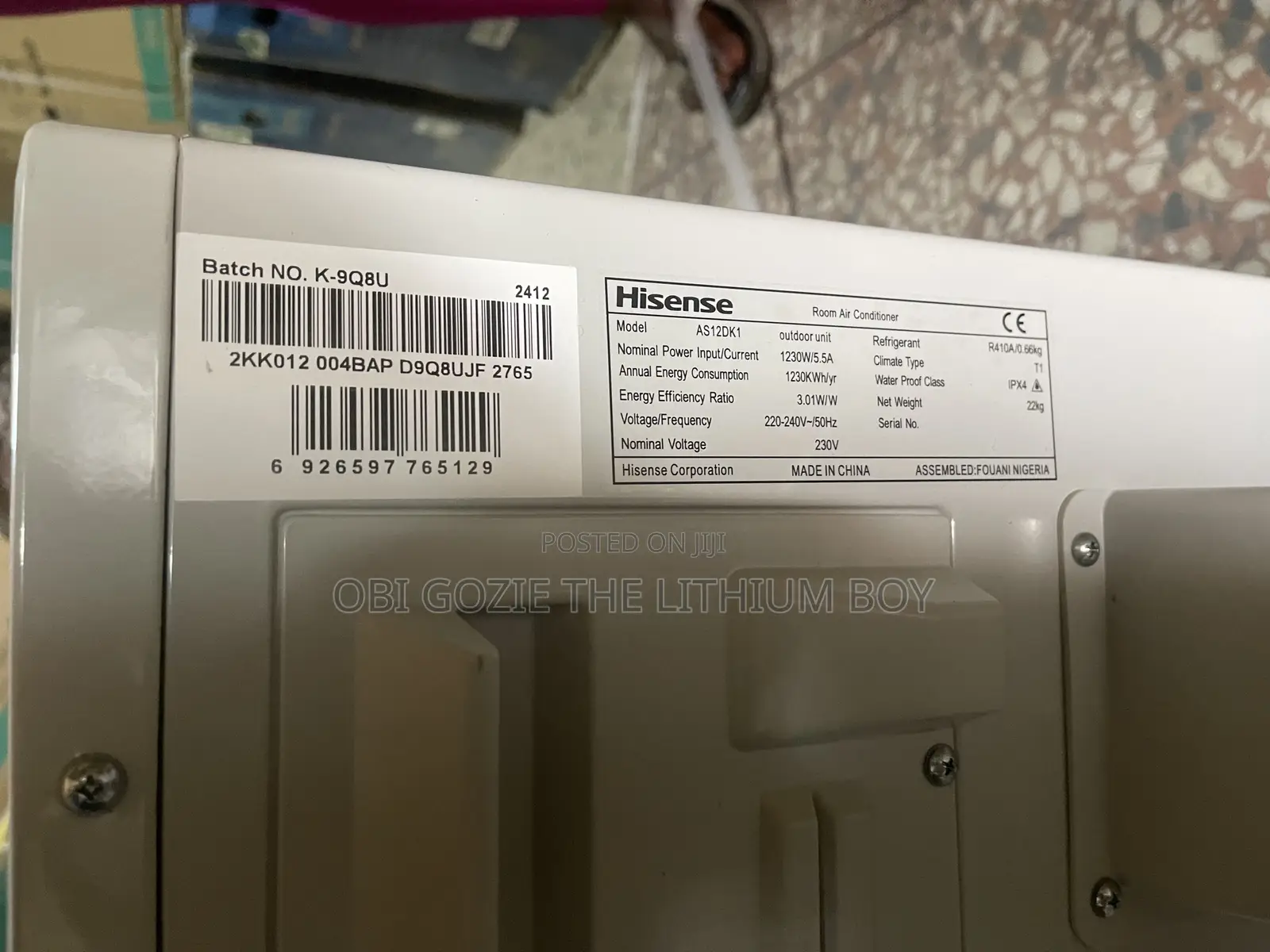1.5 Hp Hisense Air Conditioner Available in Stock