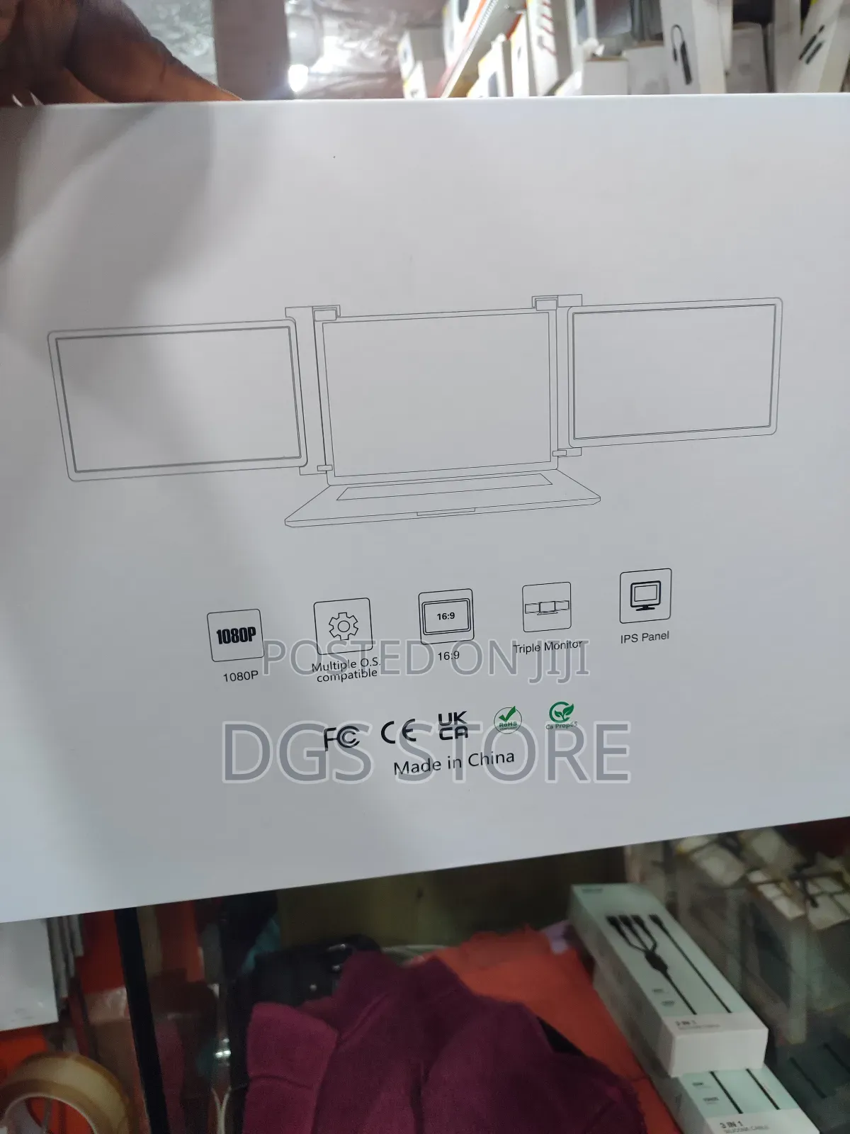 The Lion Portable Tri Screen Monitor 13.3"