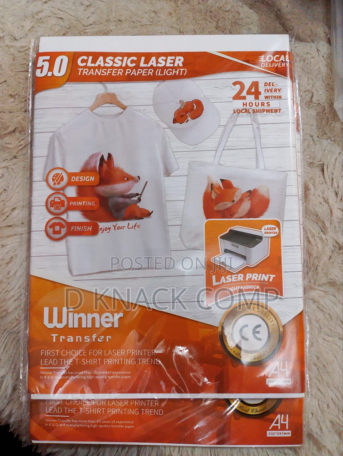 20 PCS Winner Classic Laser Transfer Paper