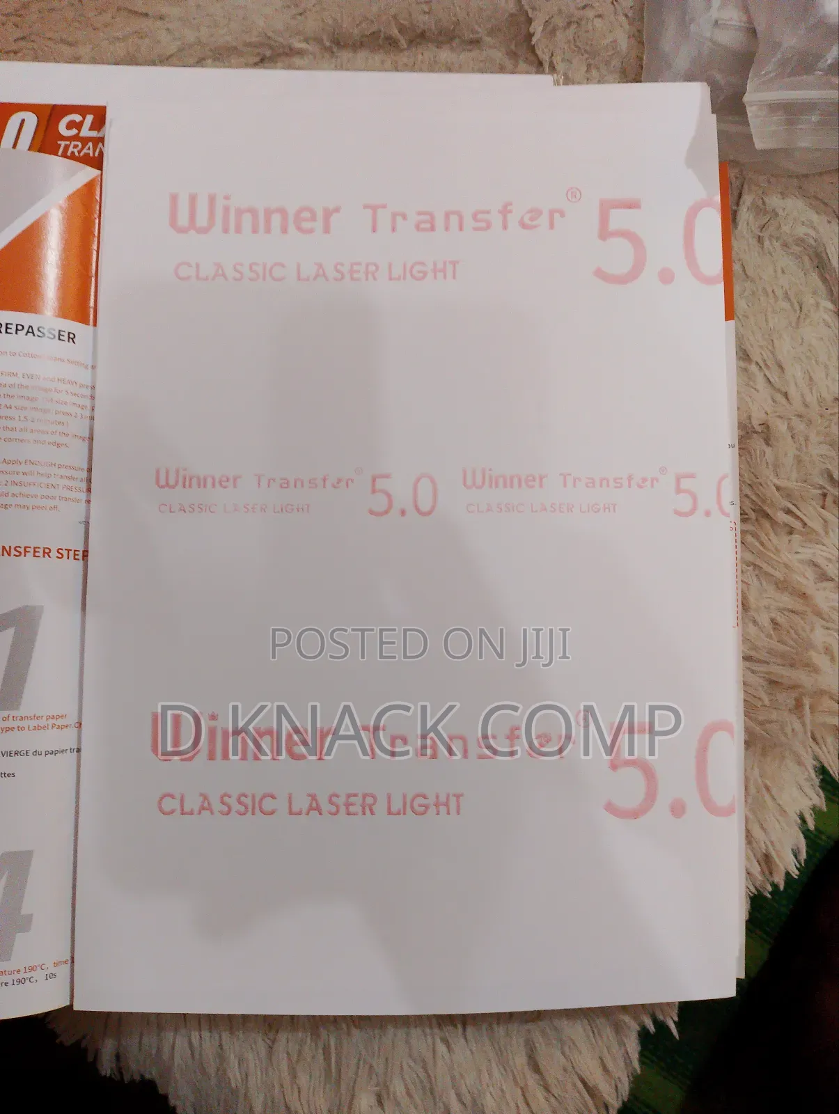 20 PCS Winner Classic Laser Transfer Paper