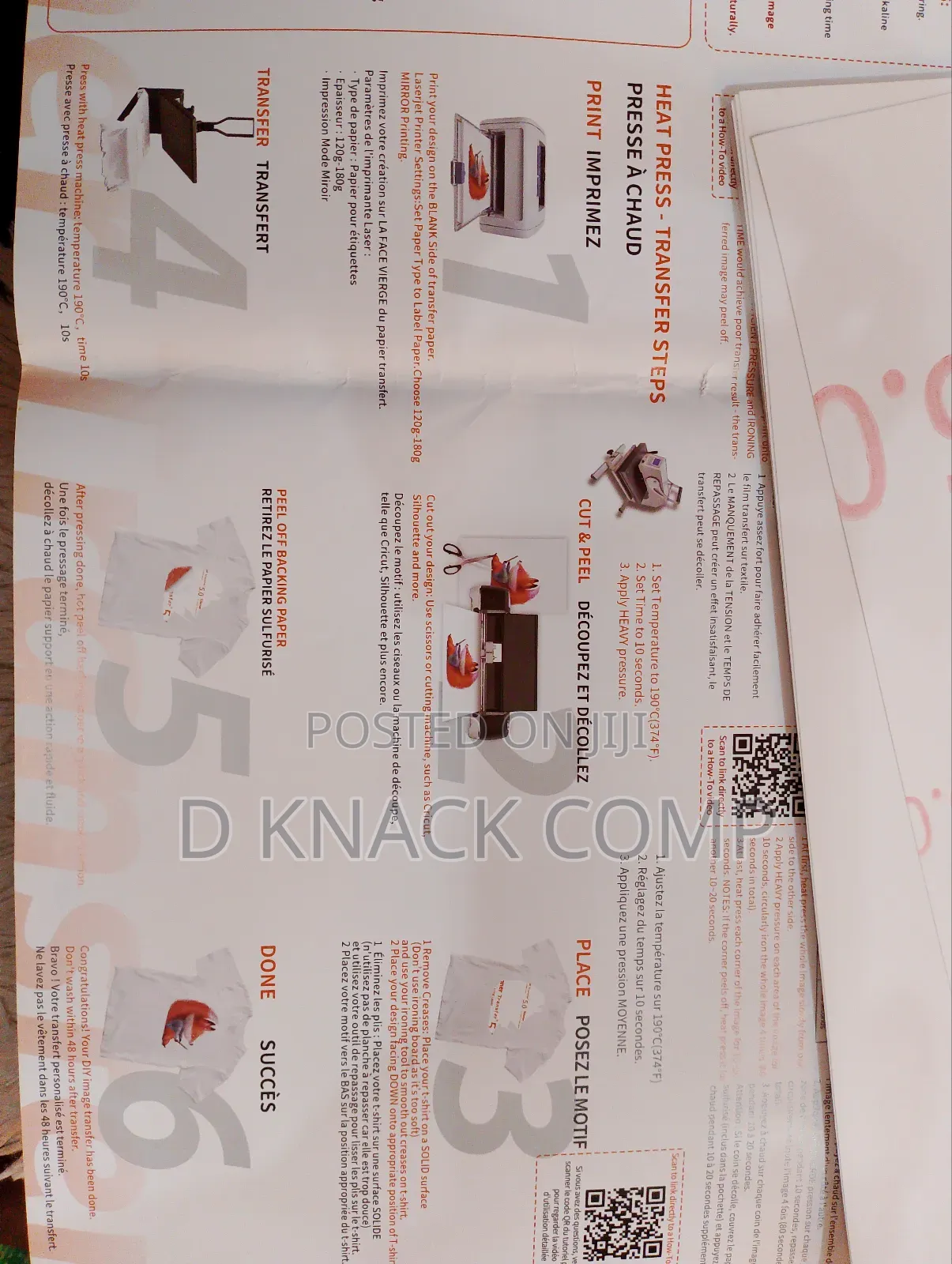 20 PCS Winner Classic Laser Transfer Paper