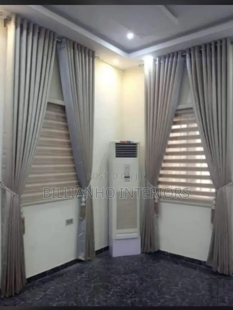 Luxury Curtains From Turkey With Day Night Blinds in One.