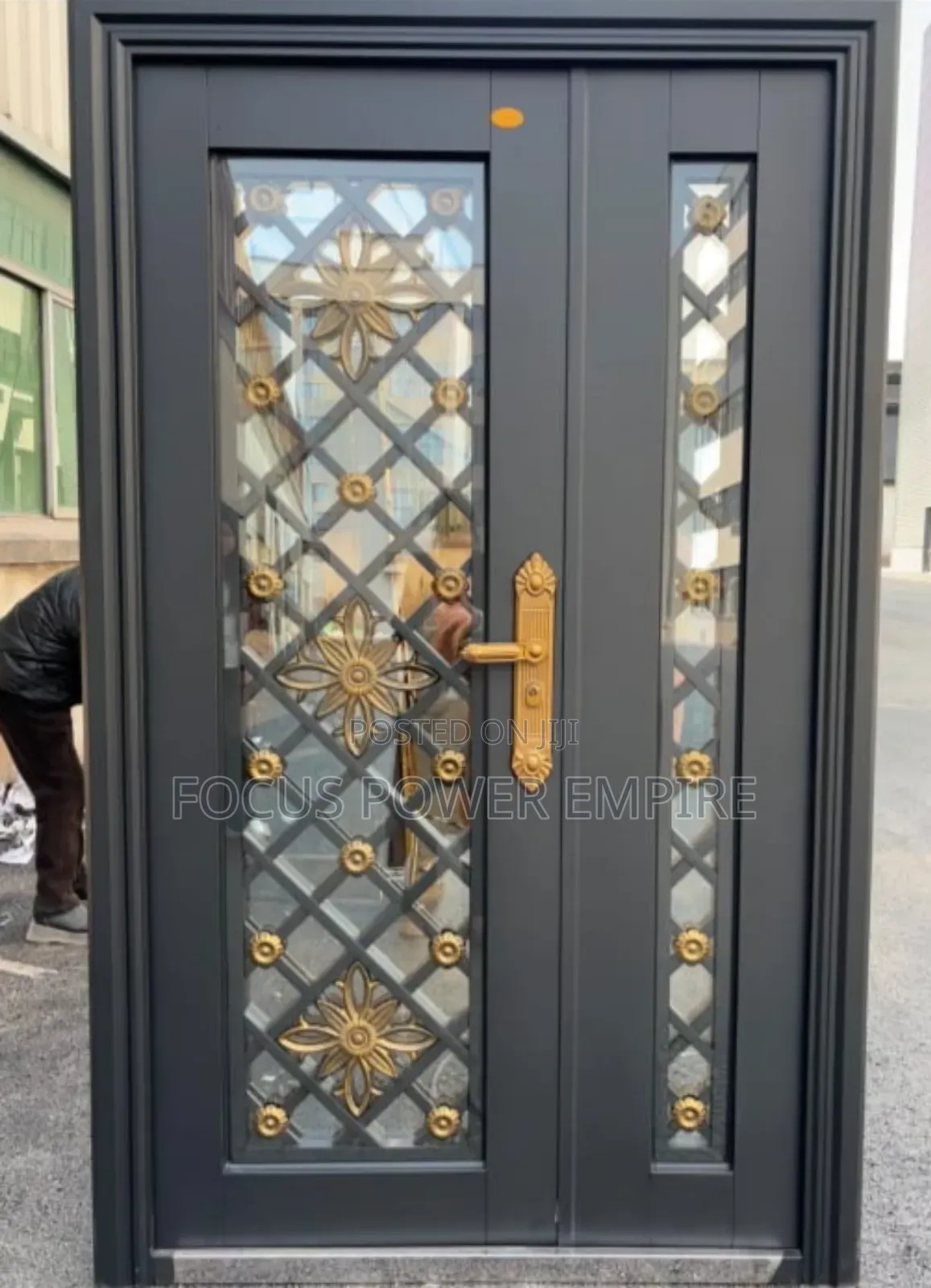 Original Steel Padded Door 
Sound Proof Steelless Glass