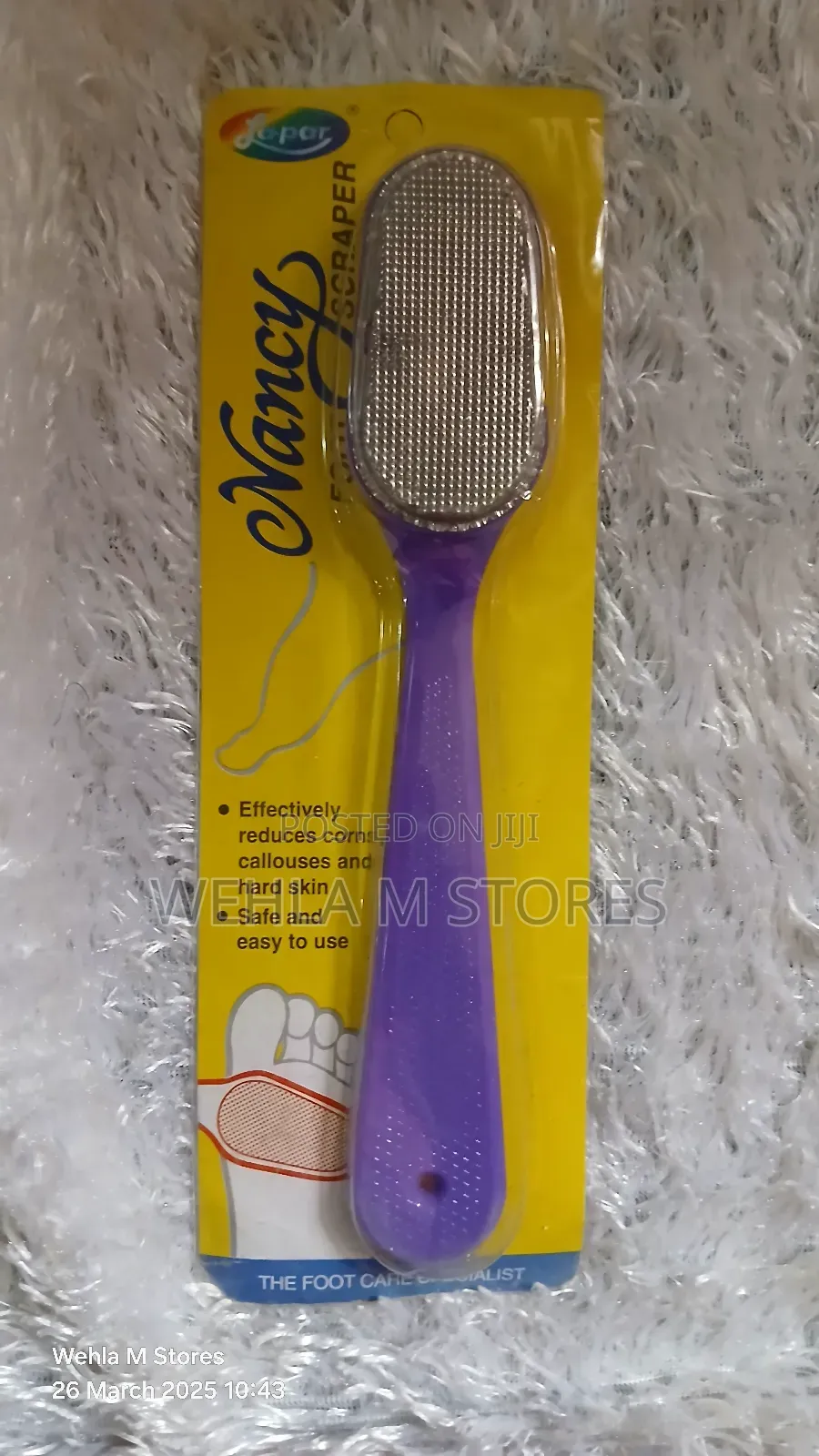 Nancy Foot Scraper With Stainless Steel Head