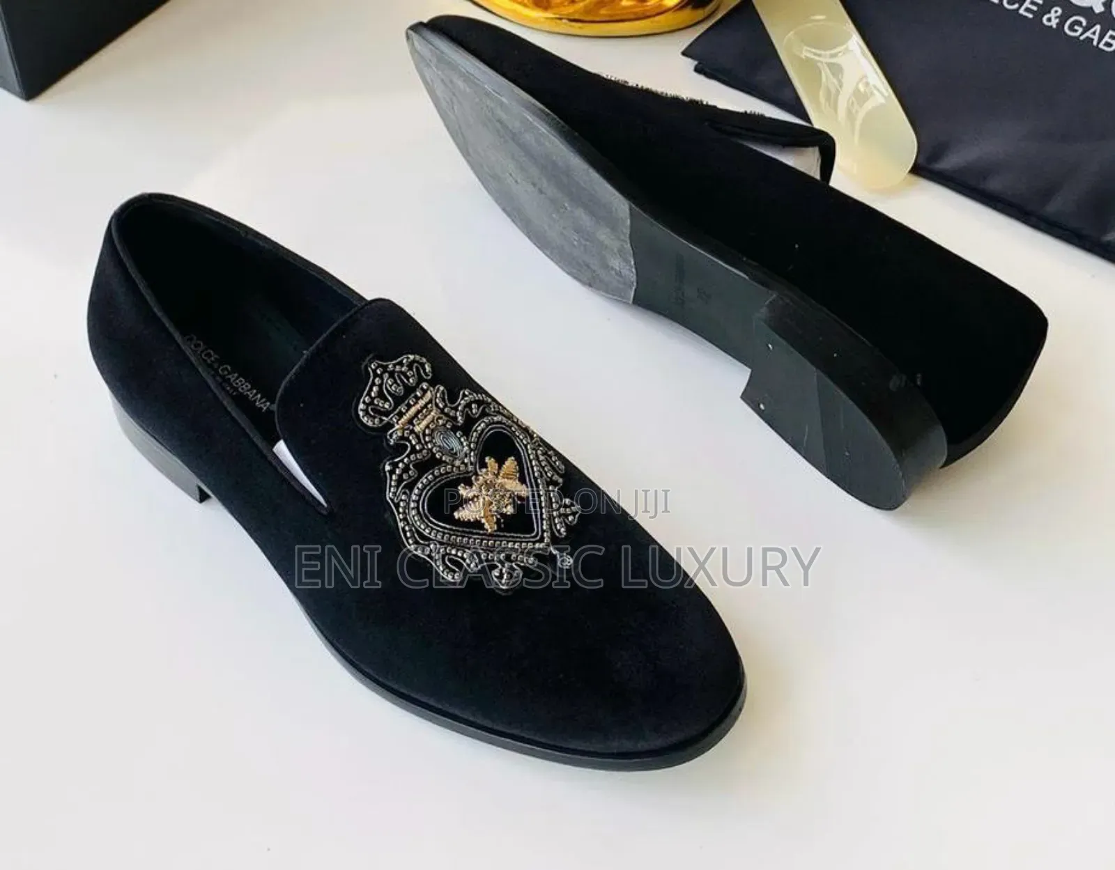 Pure Quality Luxury Suede Leather Shoes Dolce Gabbana