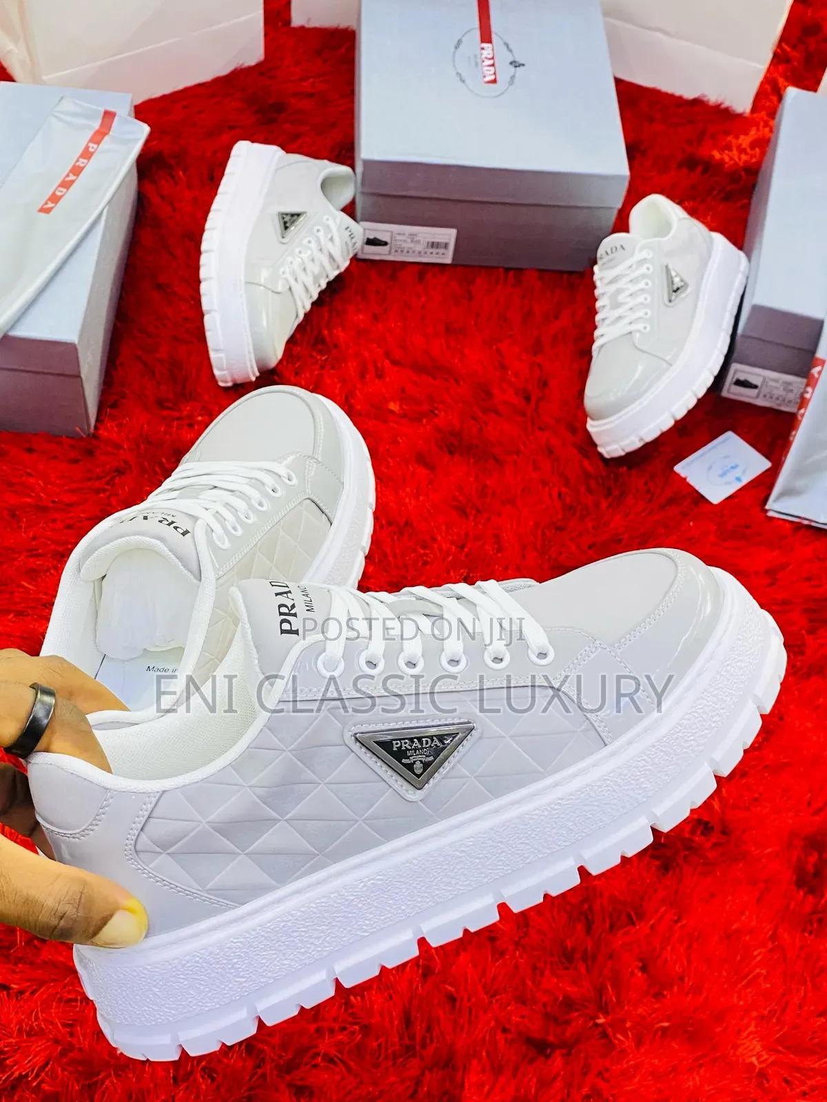High Quality Luxury Men's Sneakers Prada Available In Store