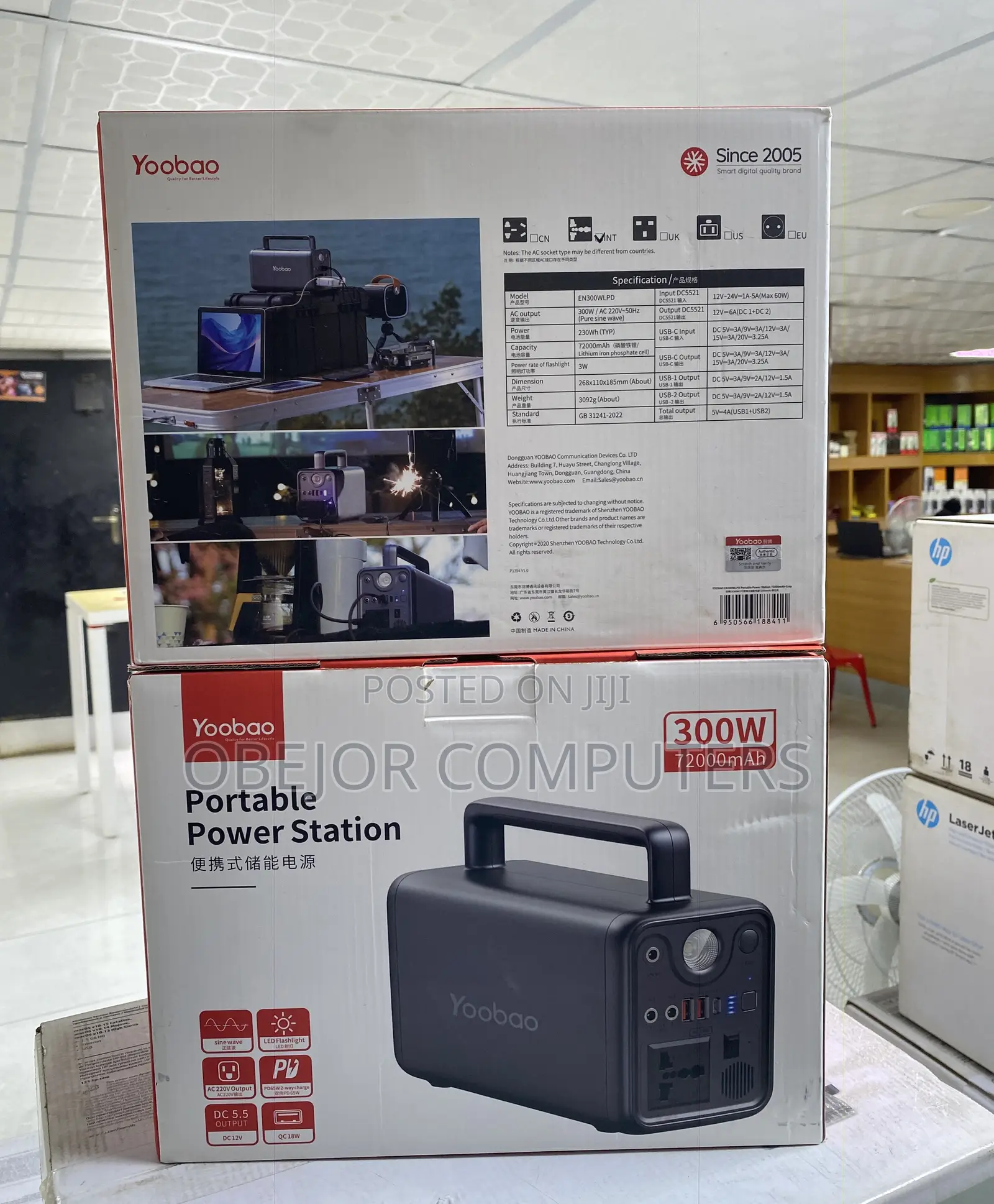 Yoobao 72000mah 300w Pd Portable Power Station