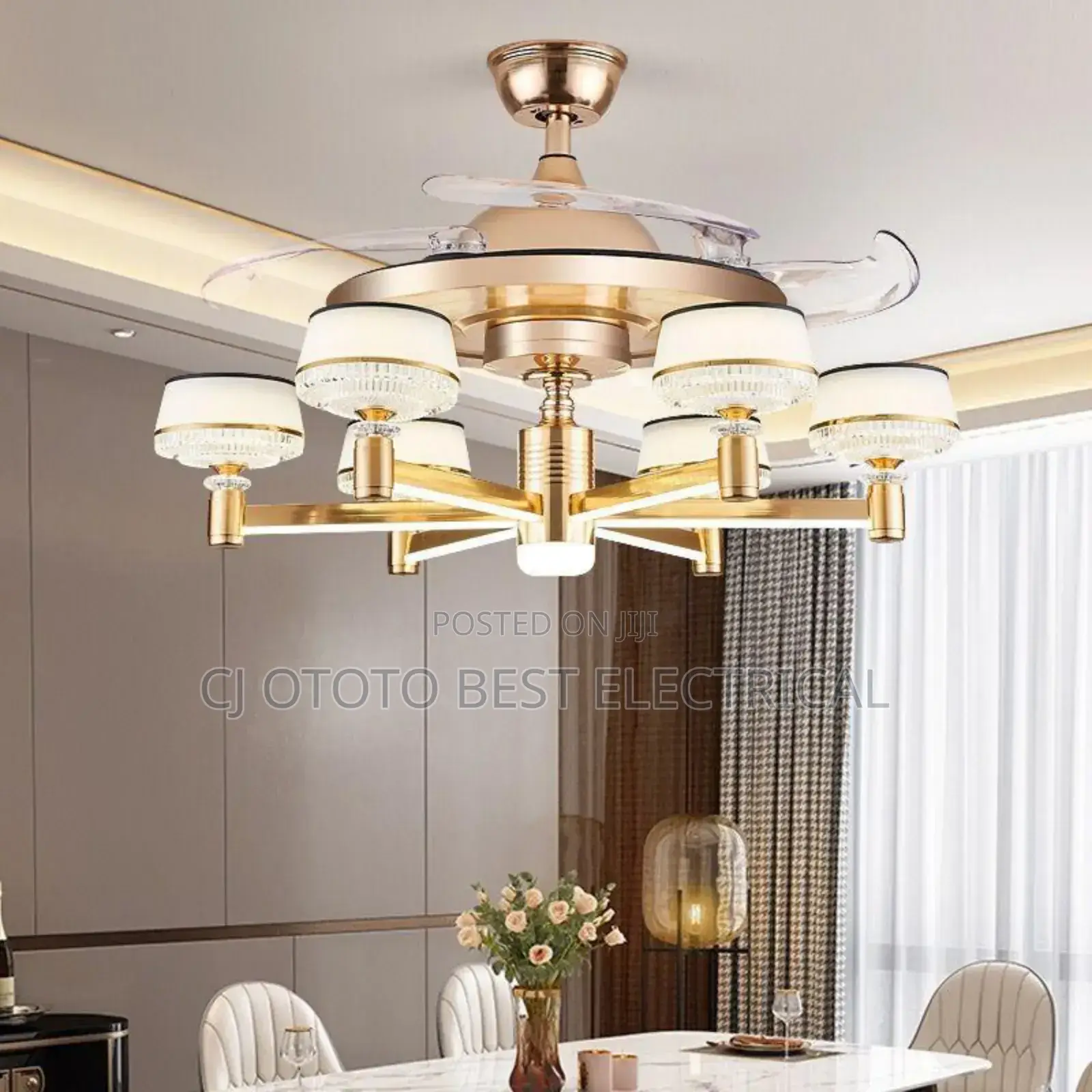 Led Light With Fan , Chandelier Luxury Light