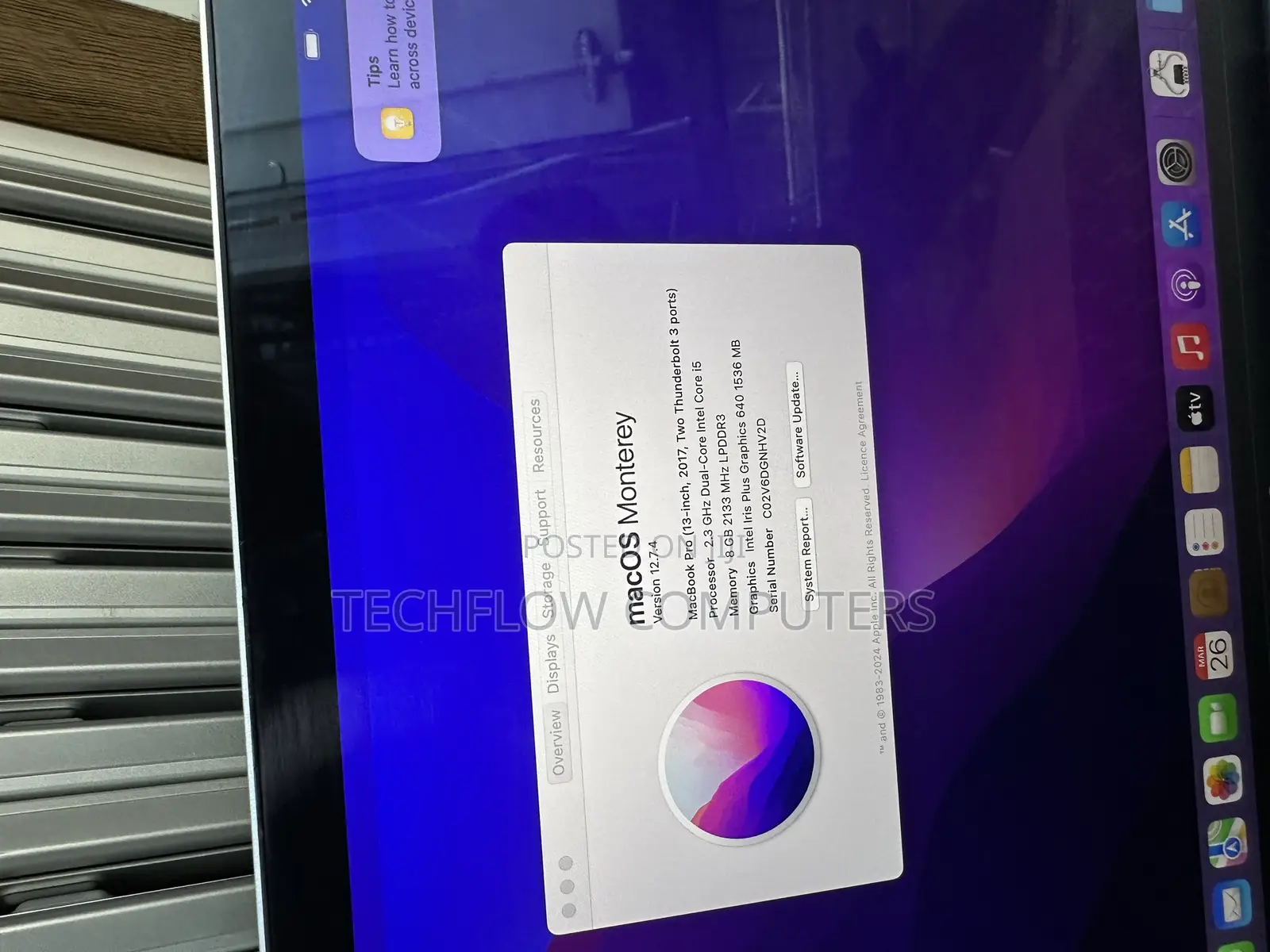 Laptop Apple MacBook Pro 2017 8GB Intel Core I5 SSD 256GB