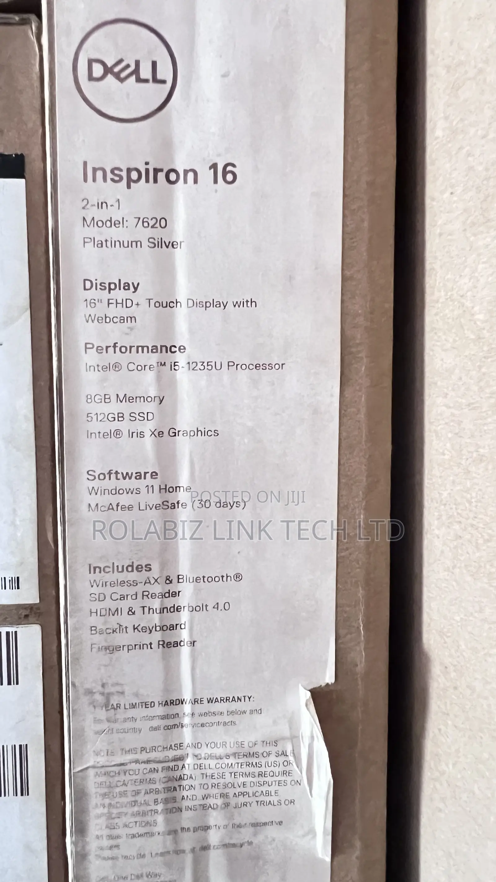 New Laptop Dell Inspiron 16 Plus 7640 16GB Intel Core Ultra 7 SSD 1T