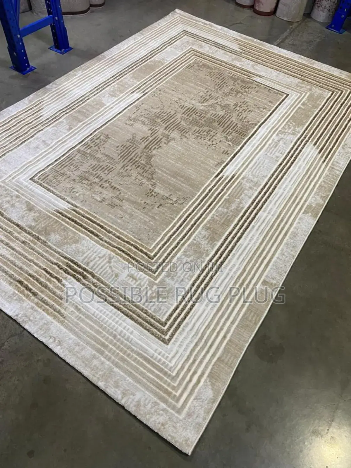 Block Design Center Rug
