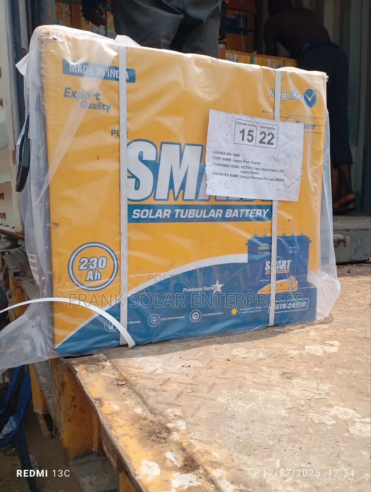 Smart Tubular Battery 12v 220ahms