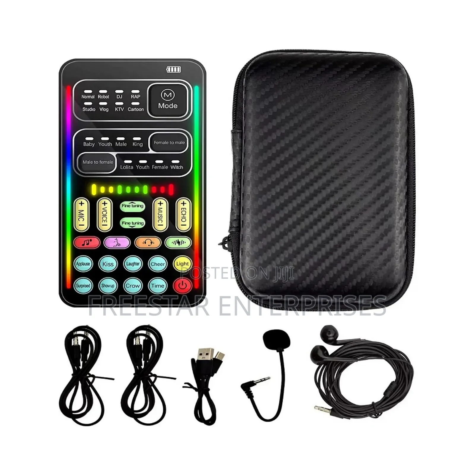 Voice Changer. Handheld Microphone Voice Changer. Sound Card