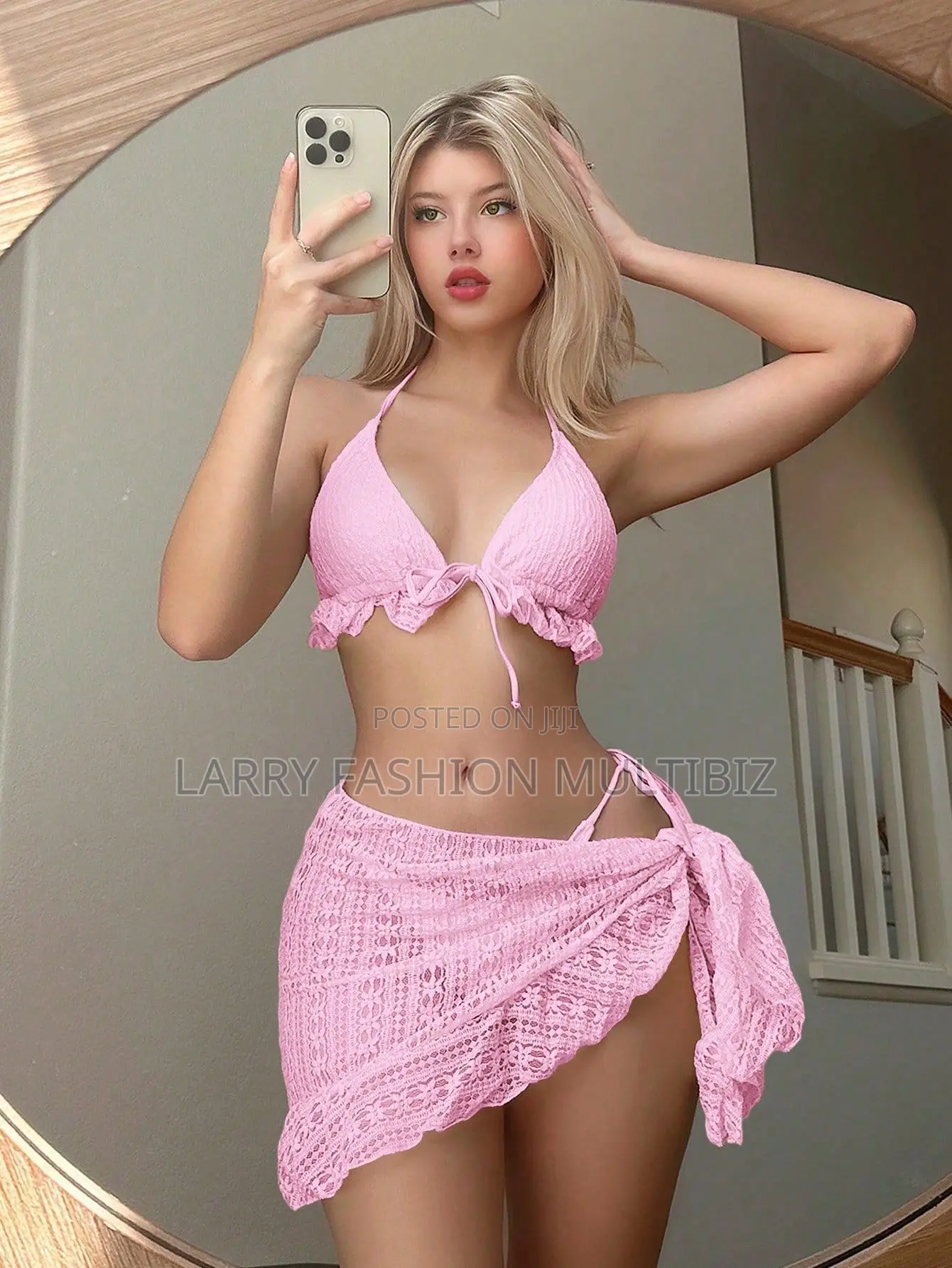 Bikini Swimwear With Coverup Skirt