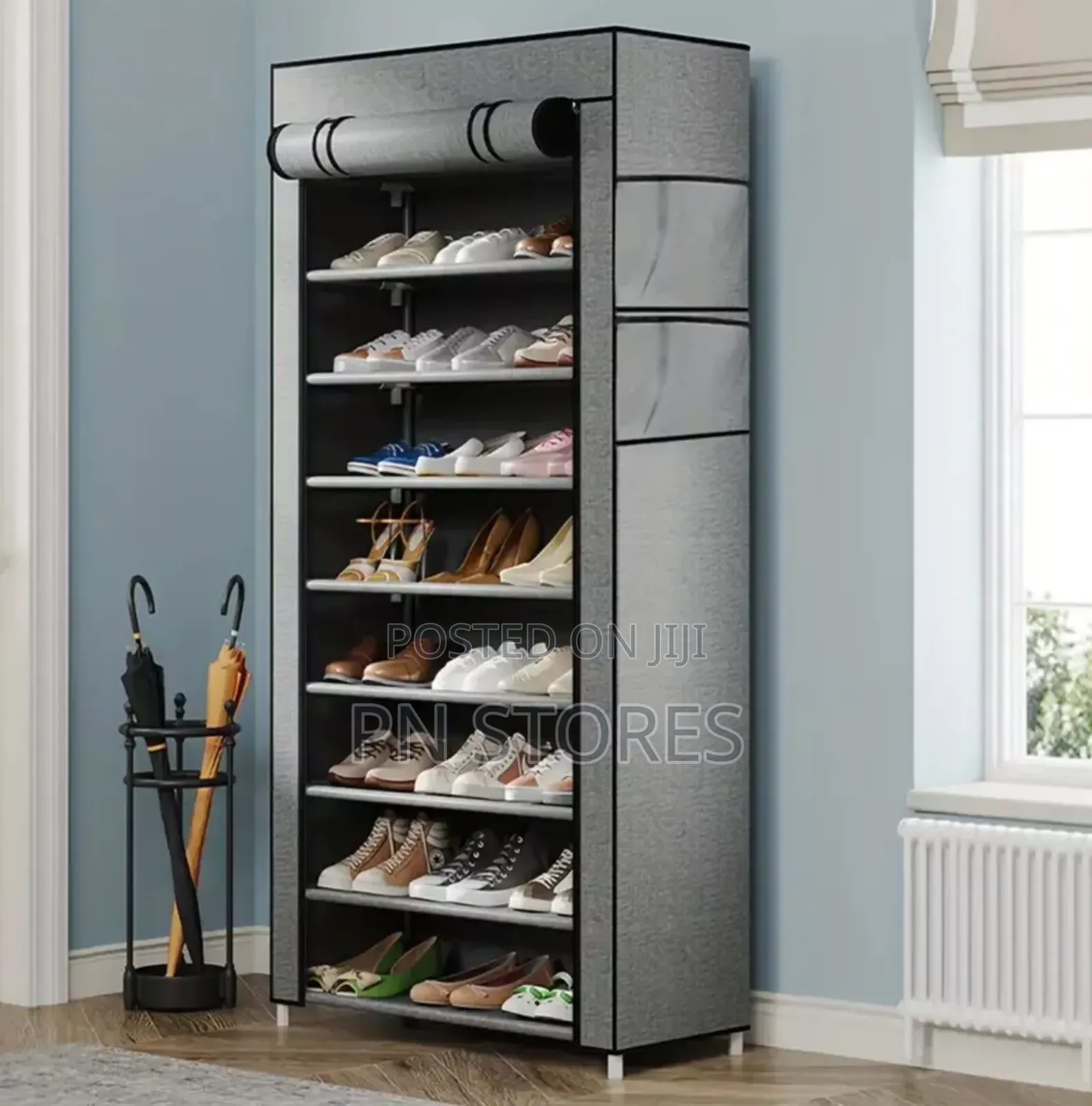 10 Layers Shoe Rack With Cover