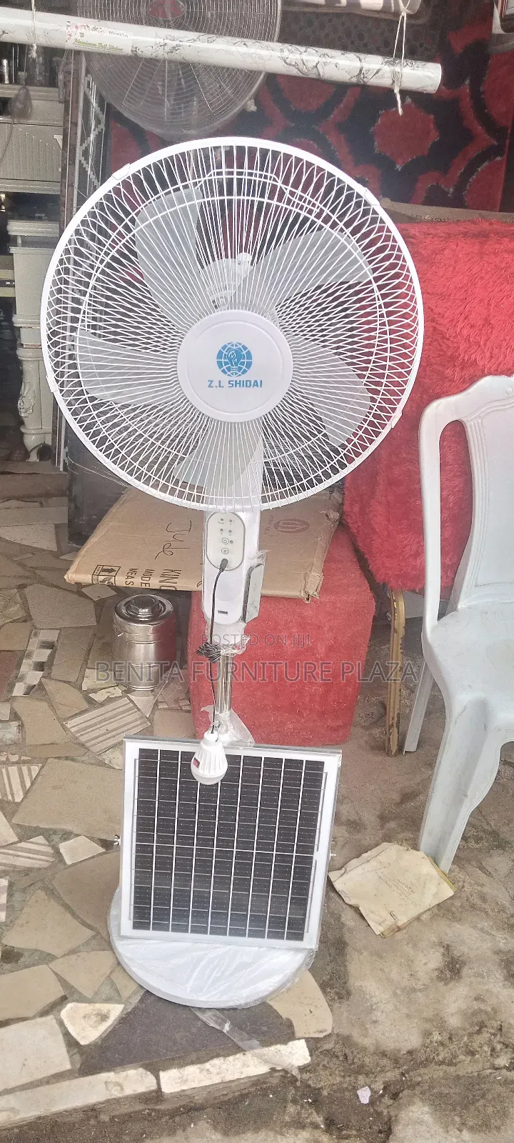 Solar Fan With Remote and Bulb
