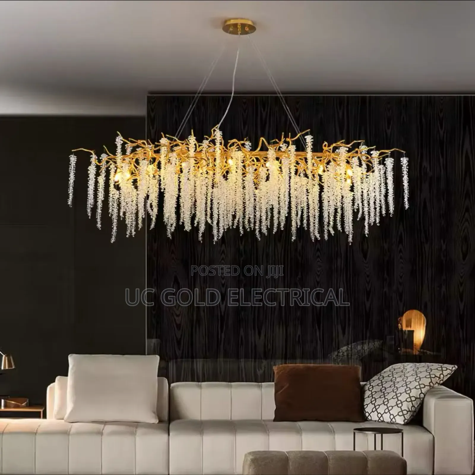 Luxury Gold Crystal Chandelier Led