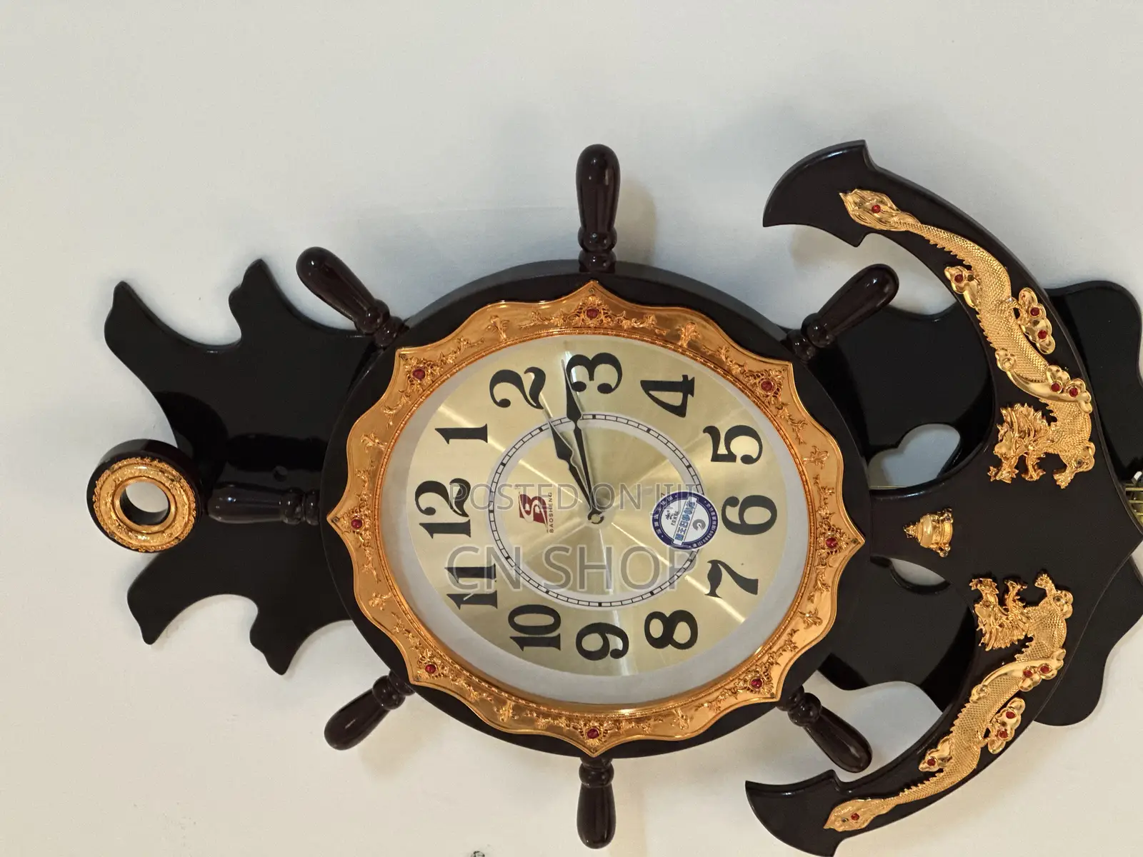 Vintage Wall Clock With Pendulum