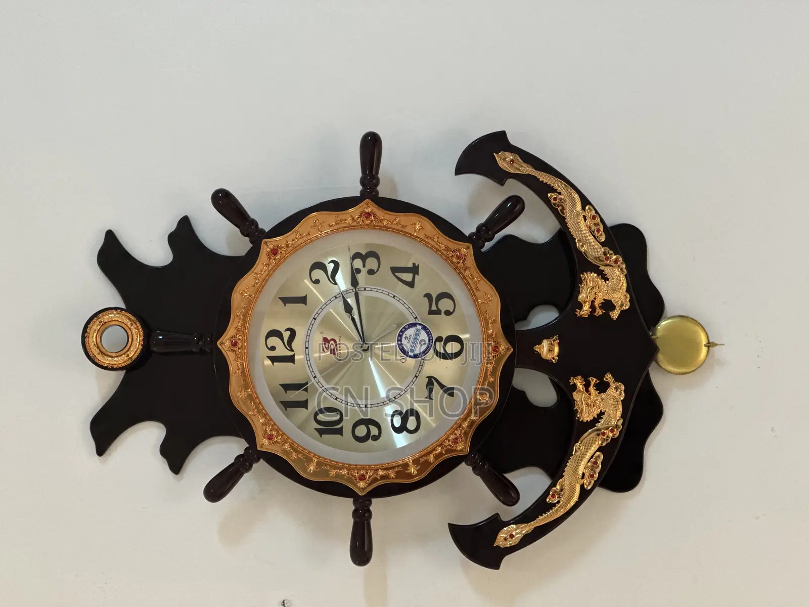 Vintage Wall Clock With Pendulum