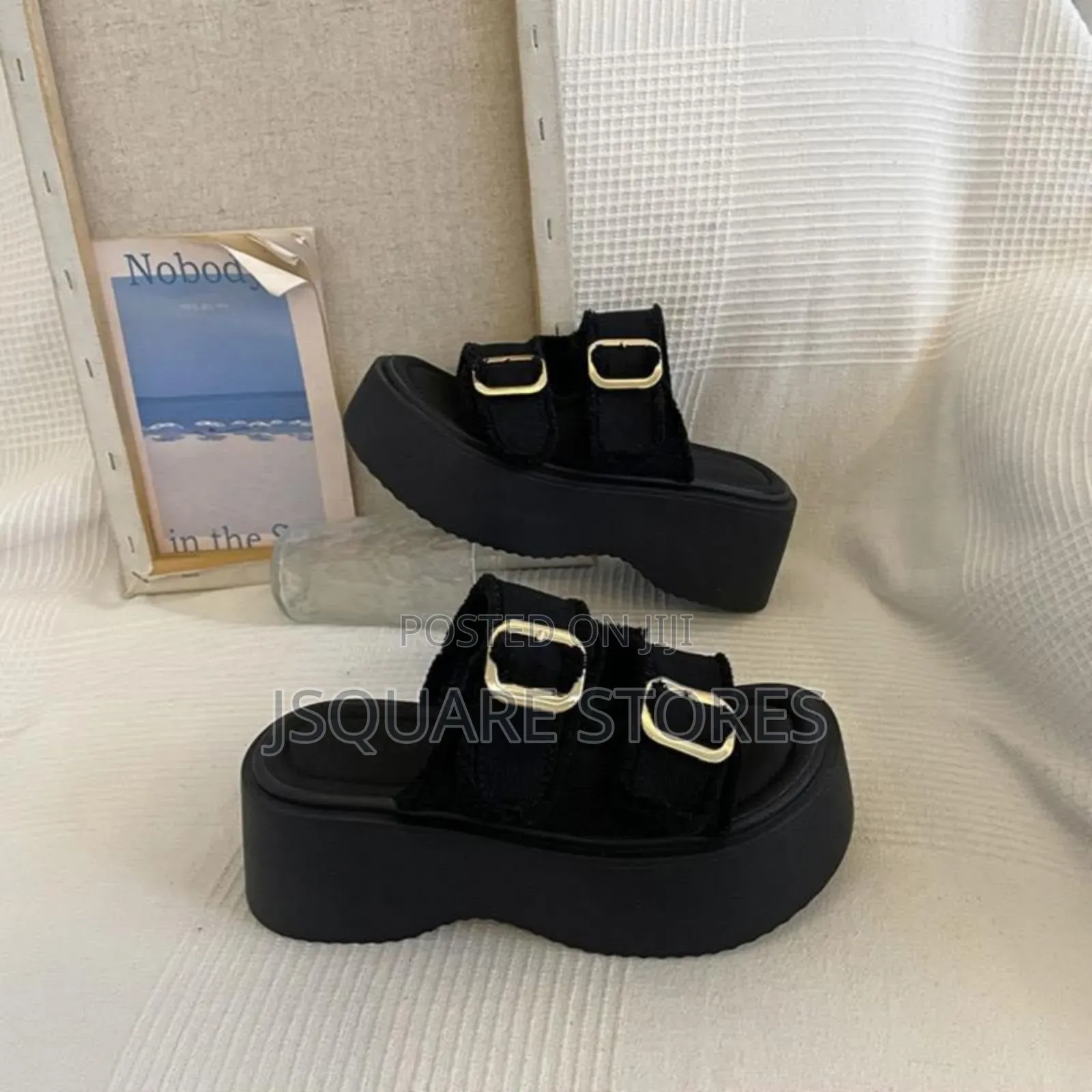 Boss Ladies Wedge Slippers