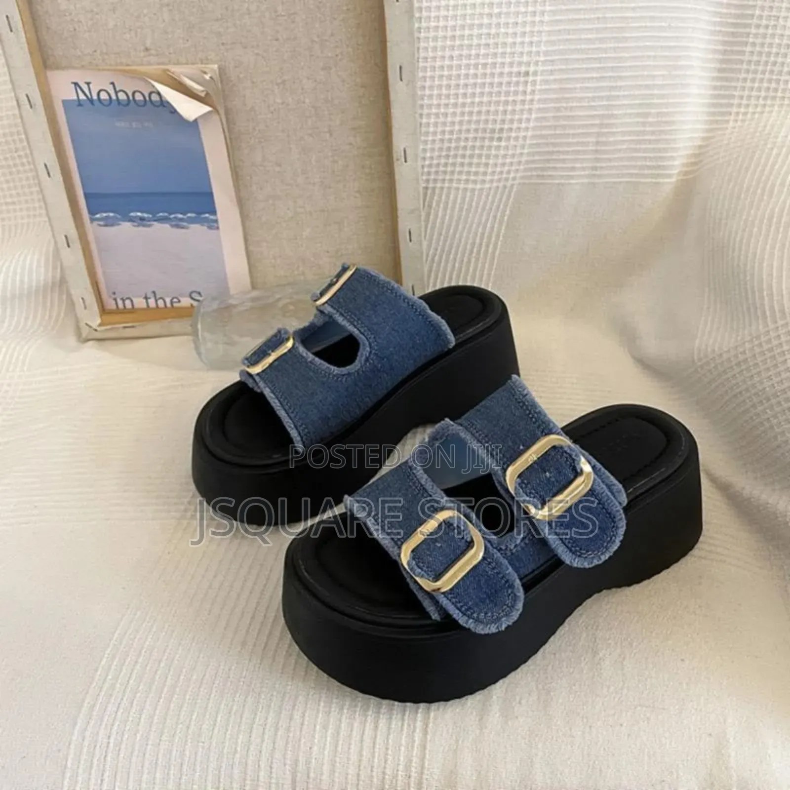 Boss Ladies Wedge Slippers