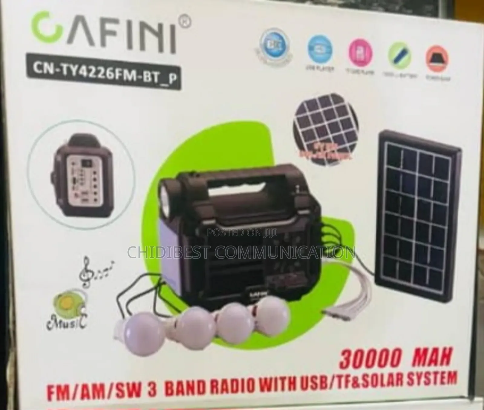 30000mah Cafini Solar Kits Light Energy