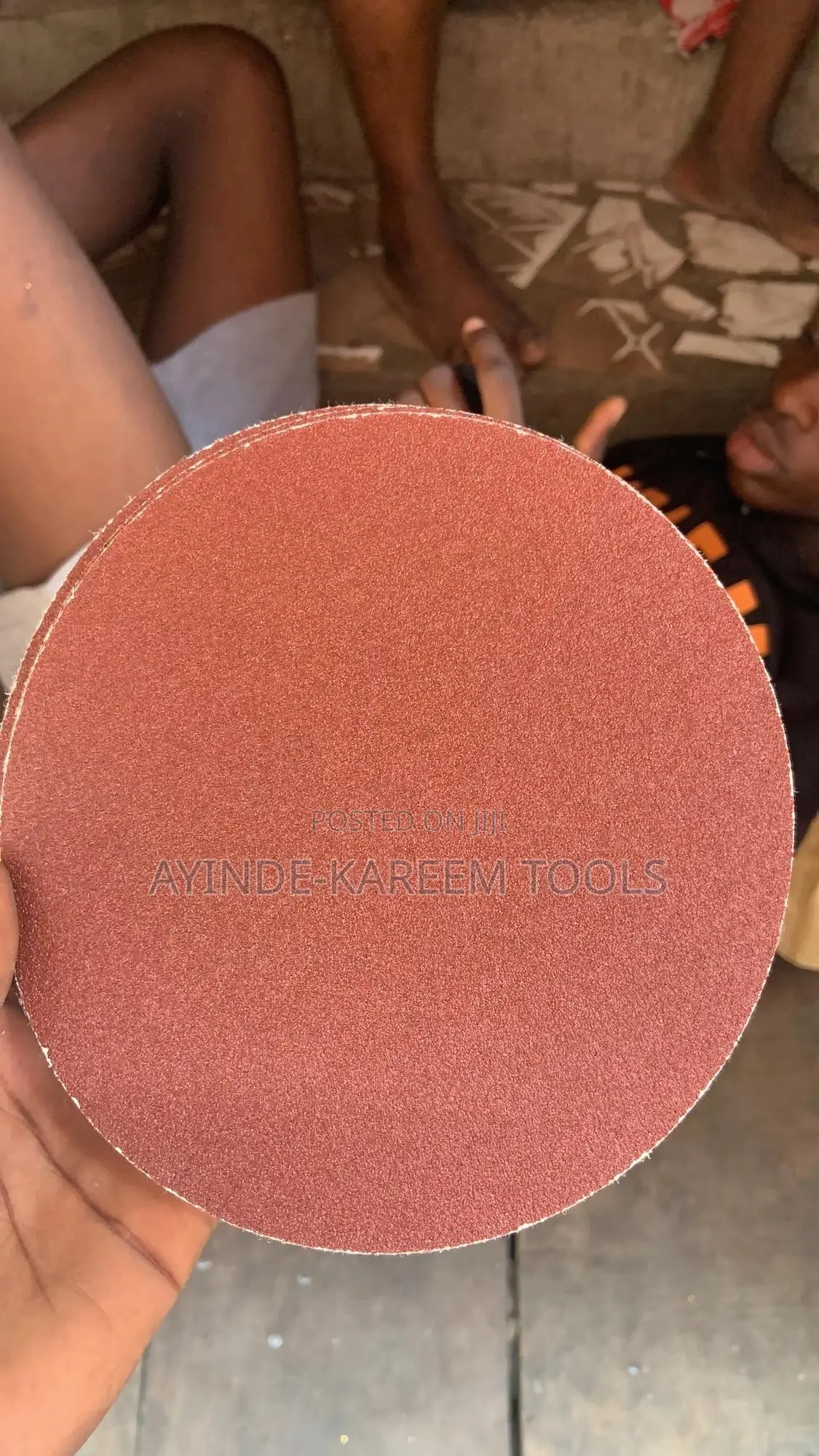 (P80)7” 180mm Smooth Round Sandpaper (10pcs)