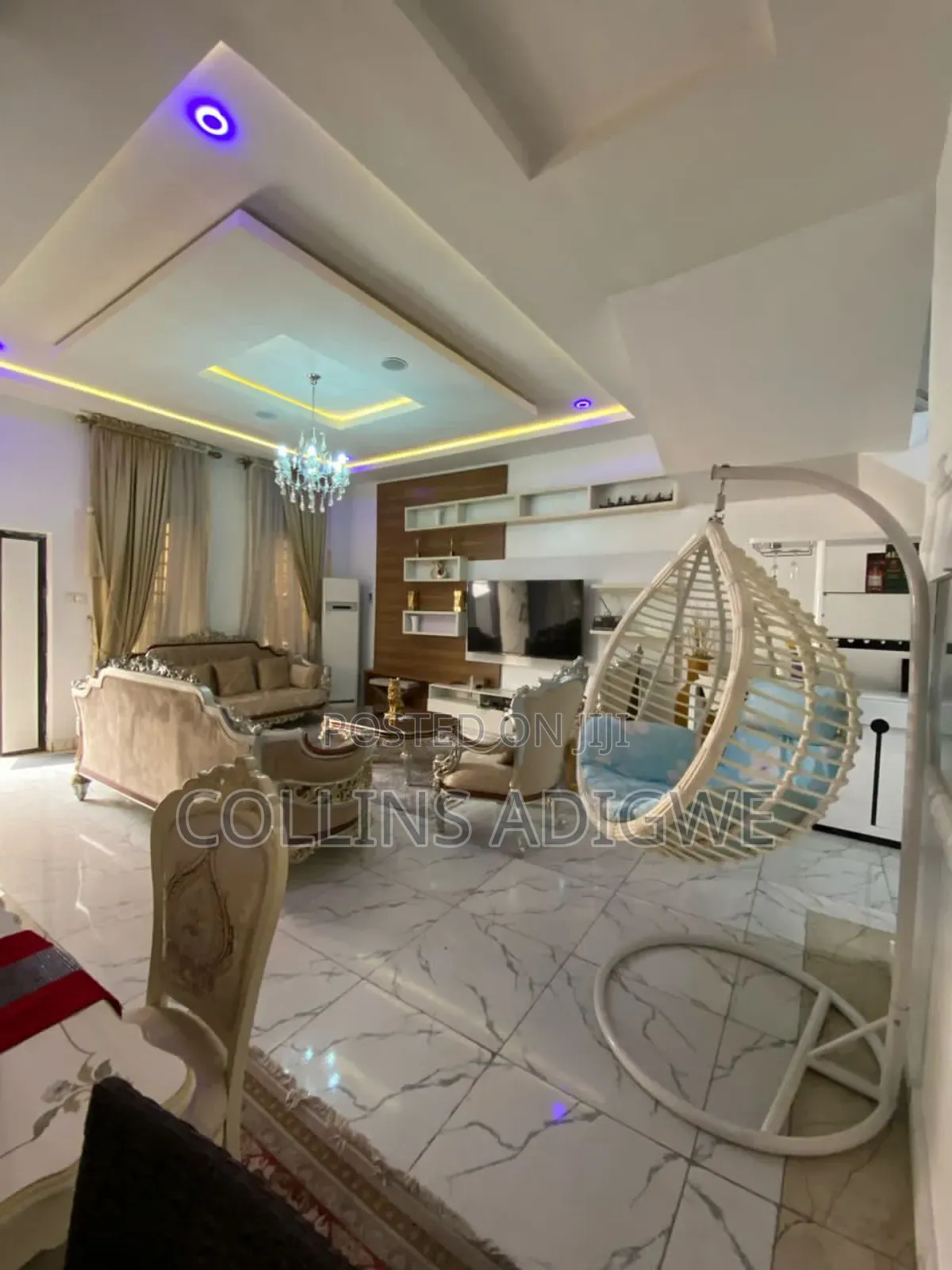 Furnished 4bdrm Duplex in Oral Estate Chevron for rent