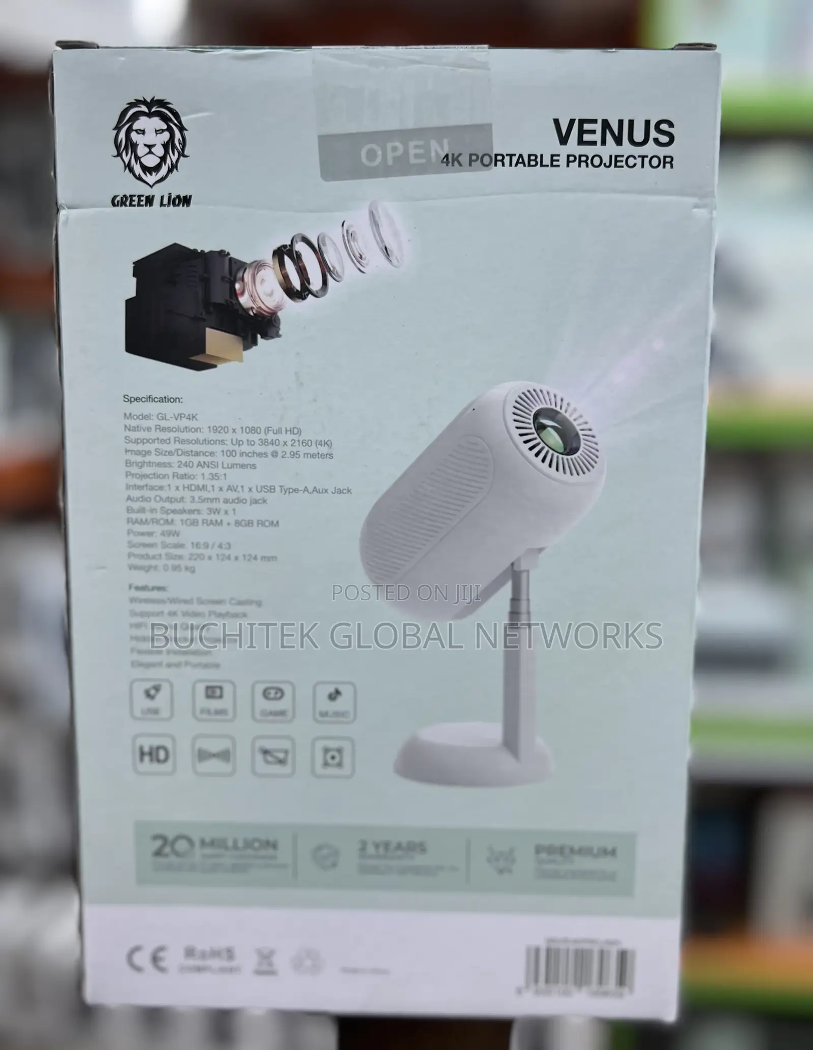 Green Lion Venus Portable Projector