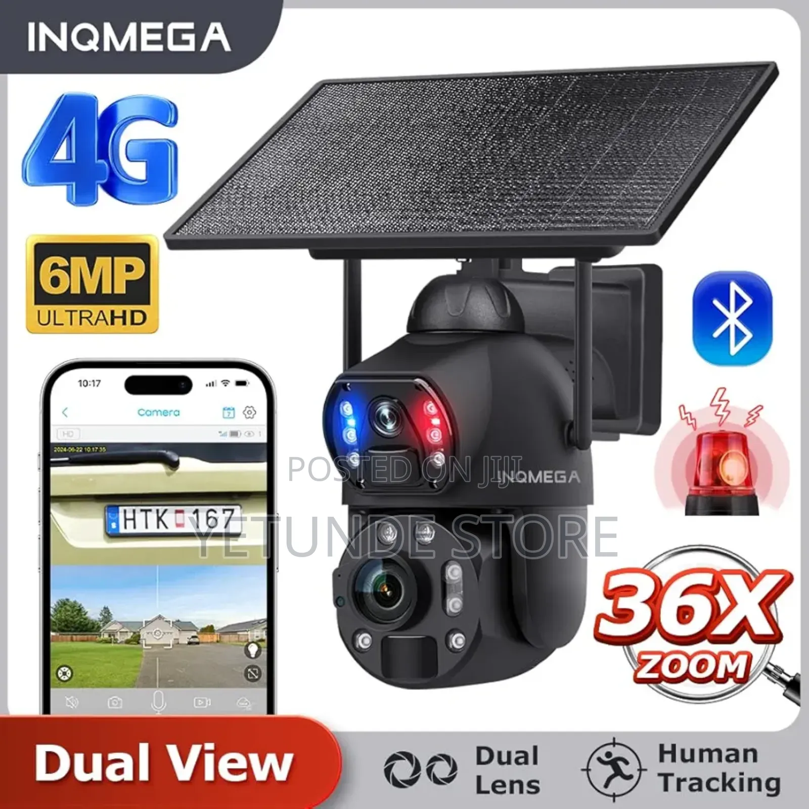 4g Lte Cellular Security Solar Cameras, 20000ma Battery