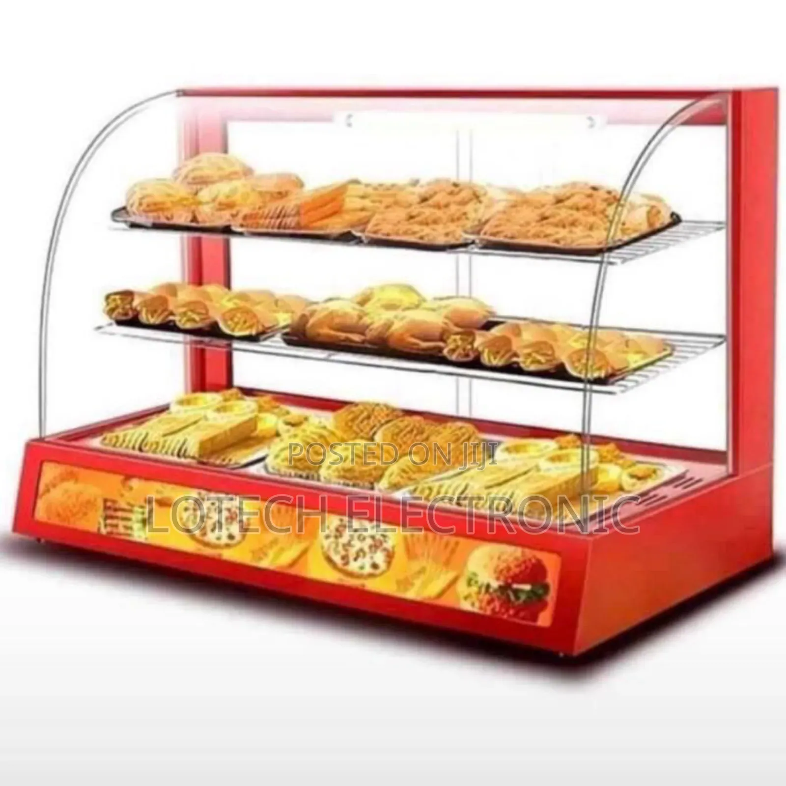 Stainless Steel Snacks Display Warmer 3 Plates