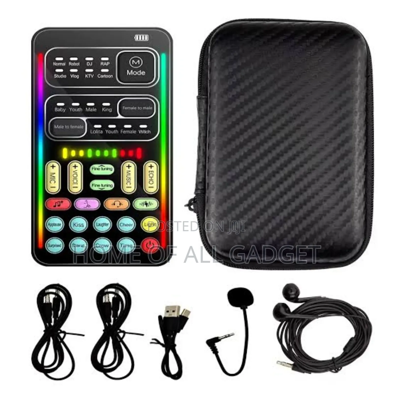 Portable Handheld Microphone Voice Changer With Sound