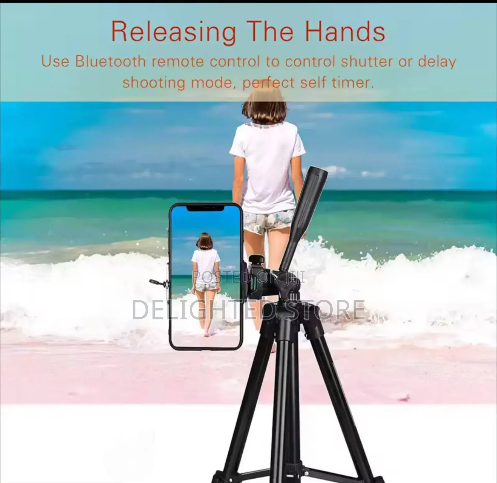 140cm Height Strong Iron Adjustable Camera Tripod Remote