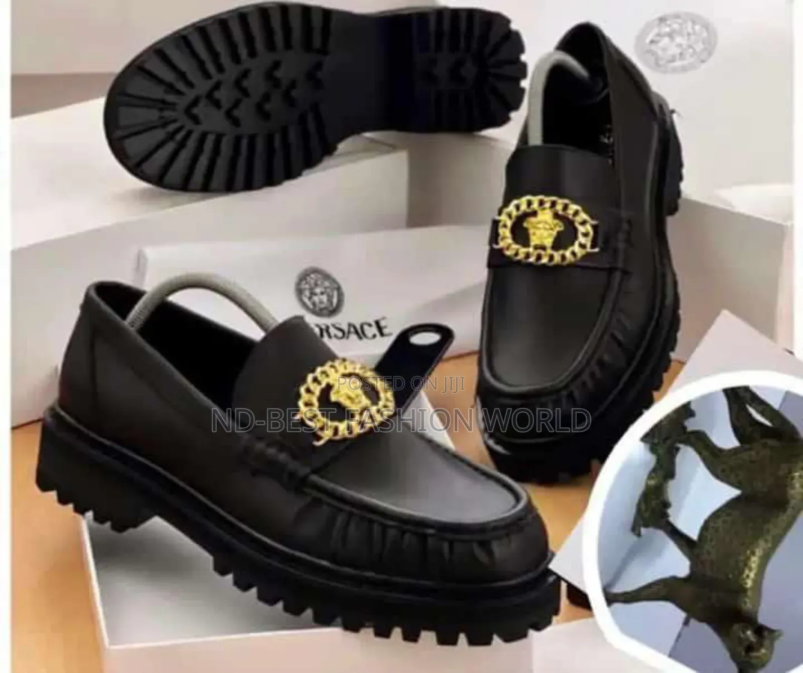 Versace Quality Luxury Leather Shoe