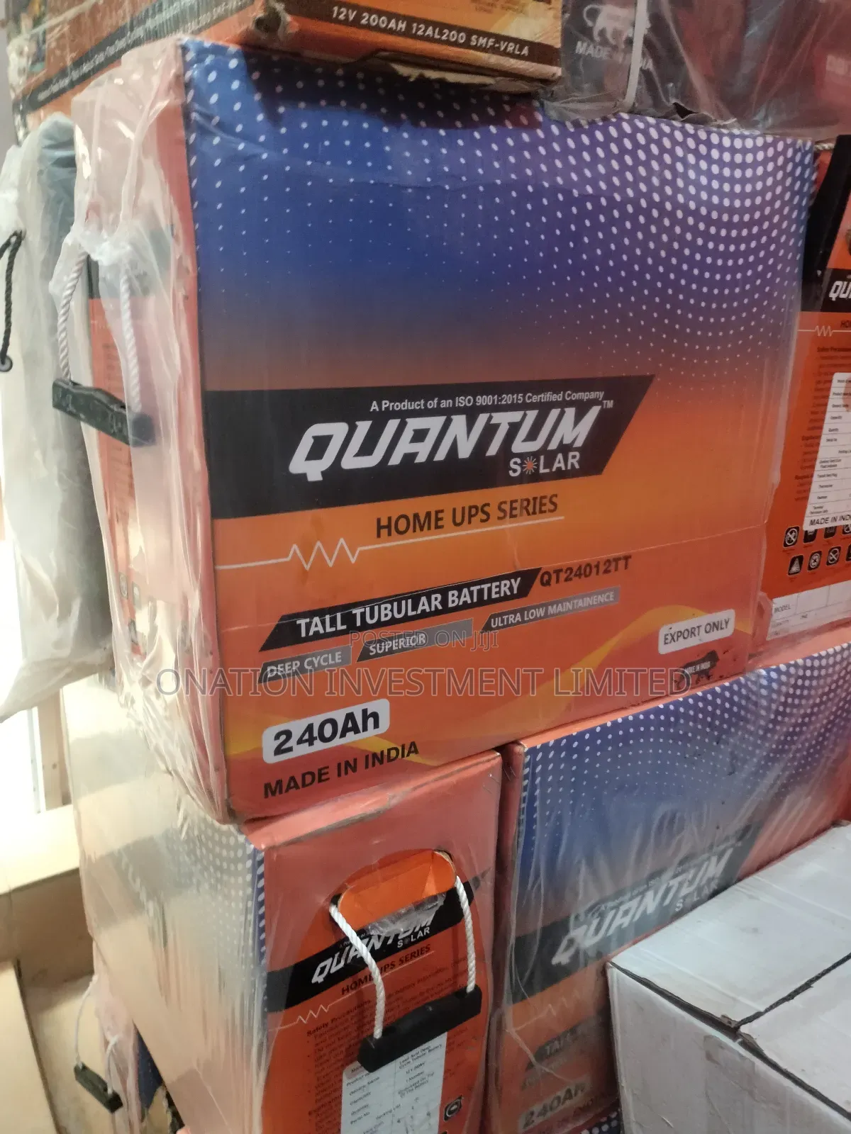 240ah 12v Quantum Tubular Batteries