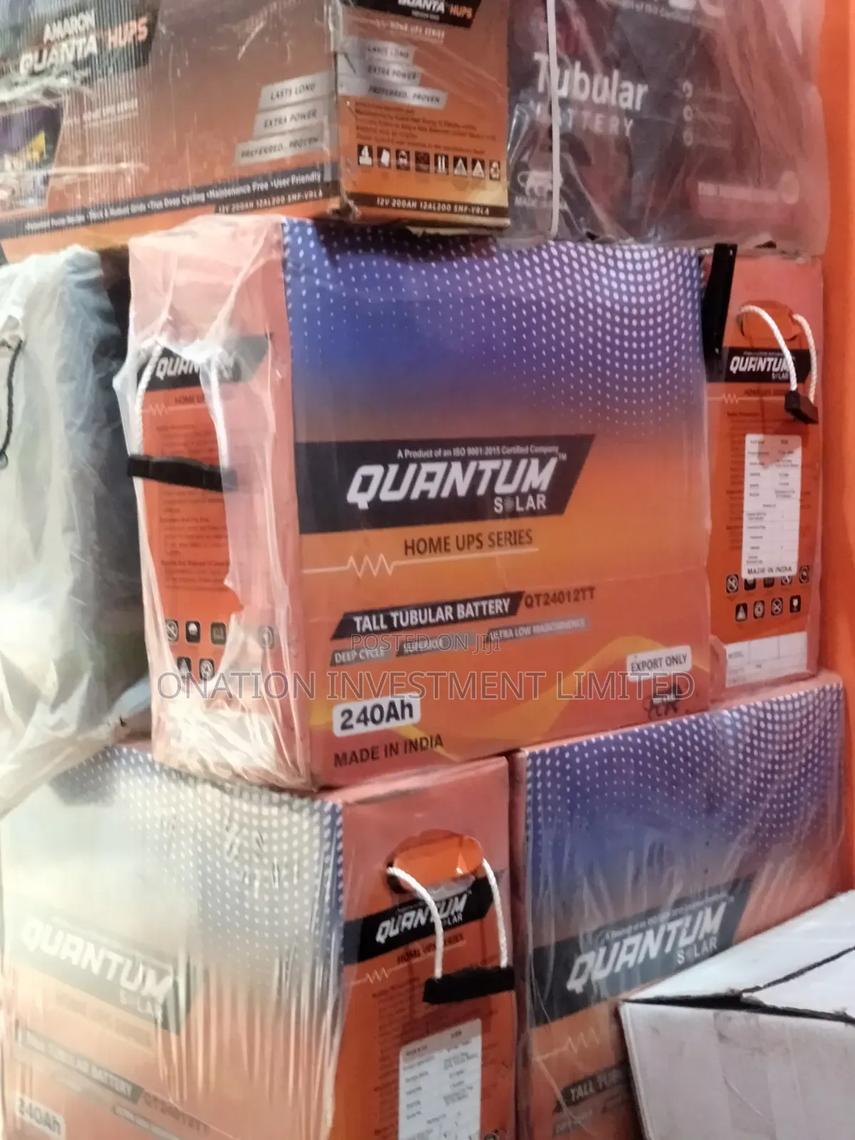 240ah 12v Quantum Tubular Batteries