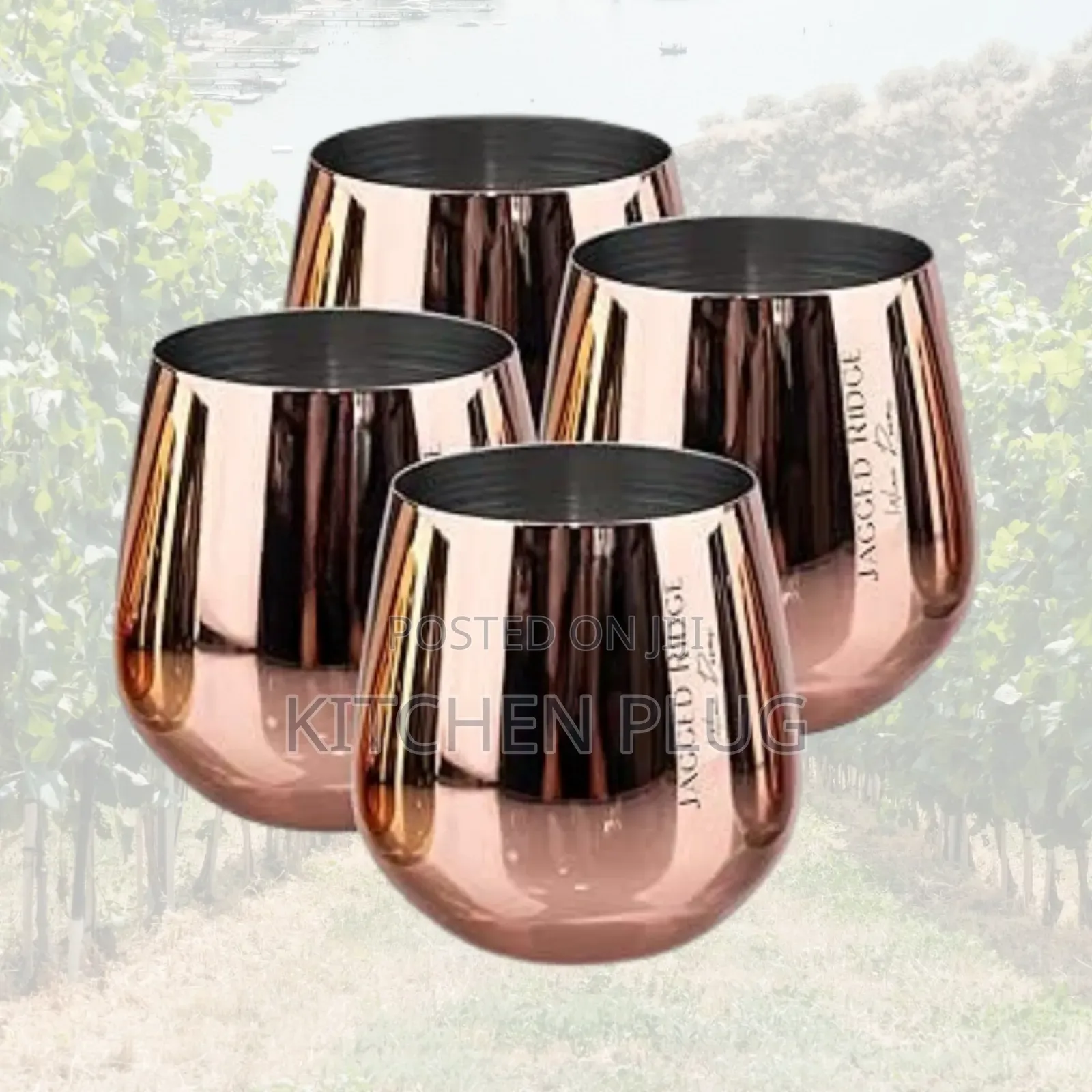 Stainless Steel Stemless Wine Glasses
