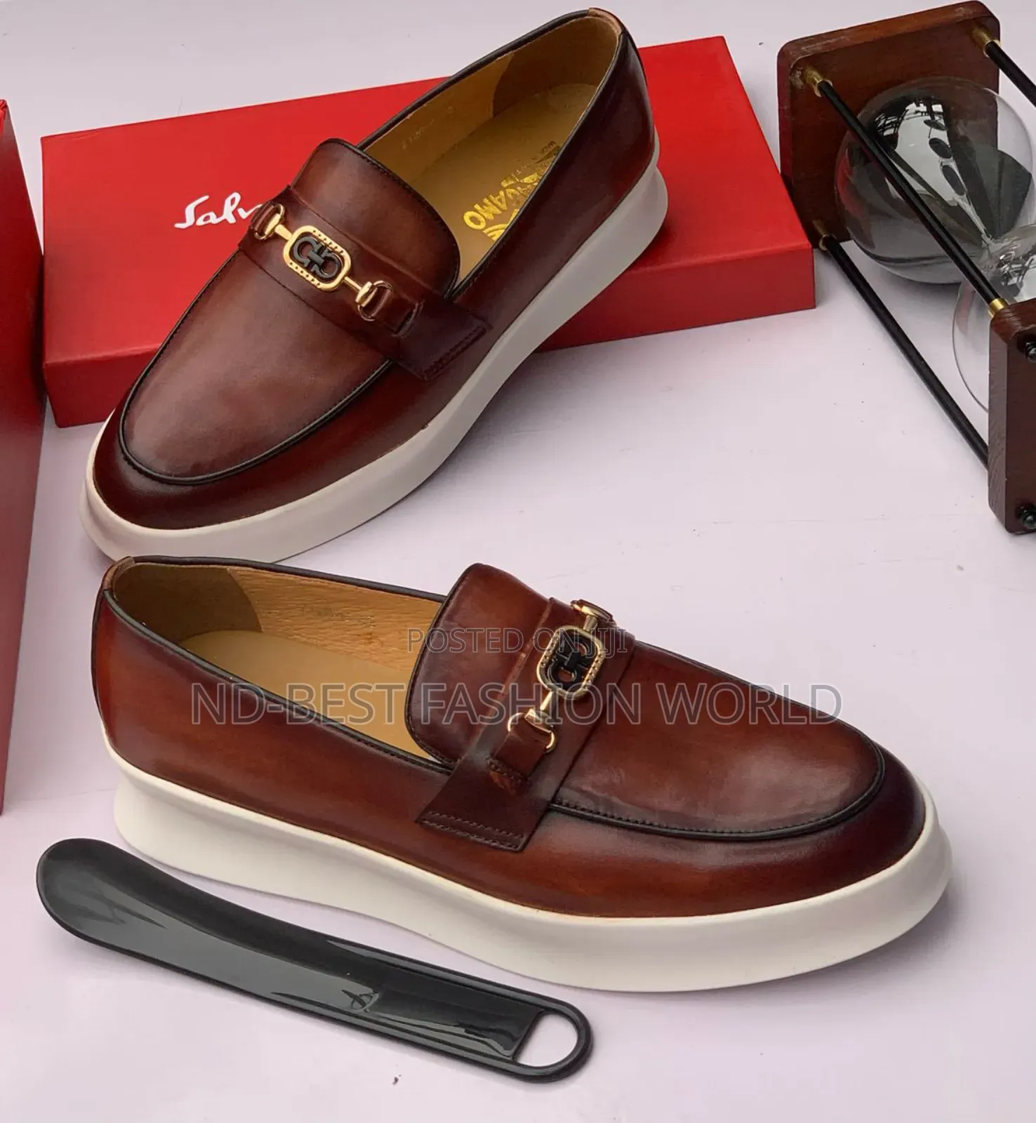Ferragamo Leather Sneakers