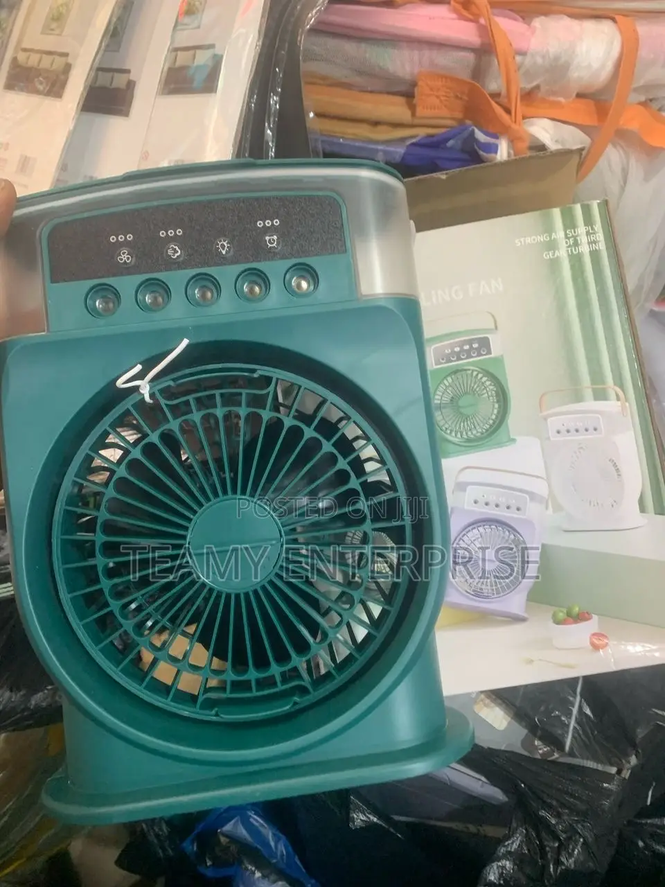 Rechargeable Mist Fan With Led - Portable Air Conditioner