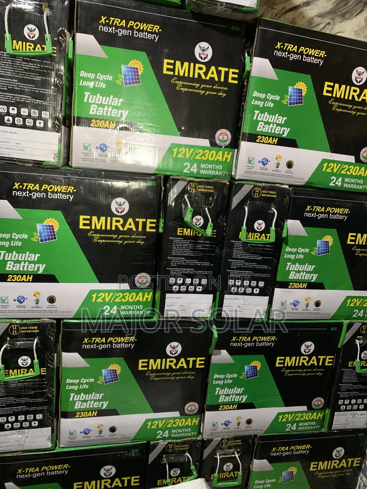 Emirate 230ah Tubular Battery