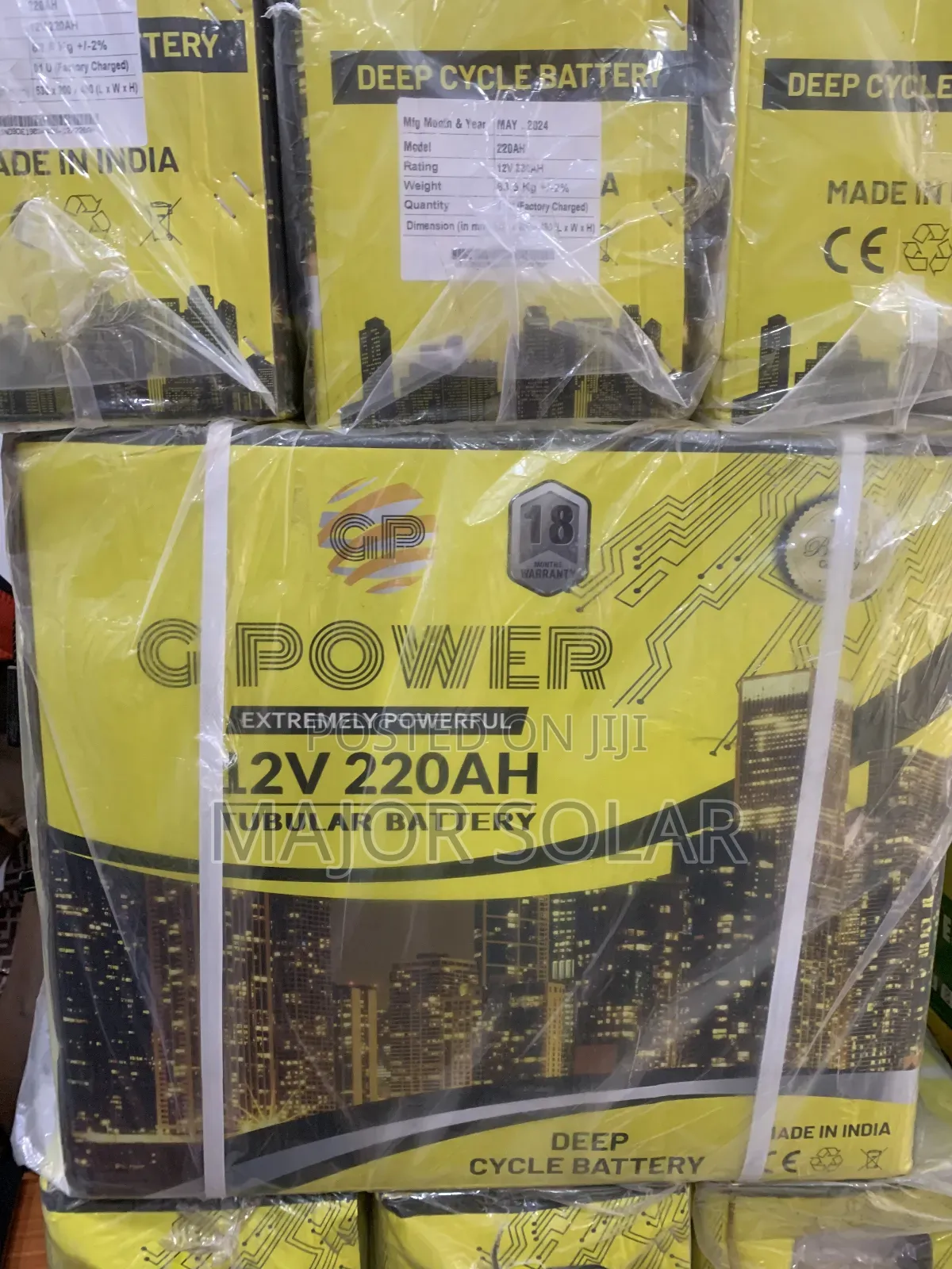 Gpower 220ah Tubular Battery