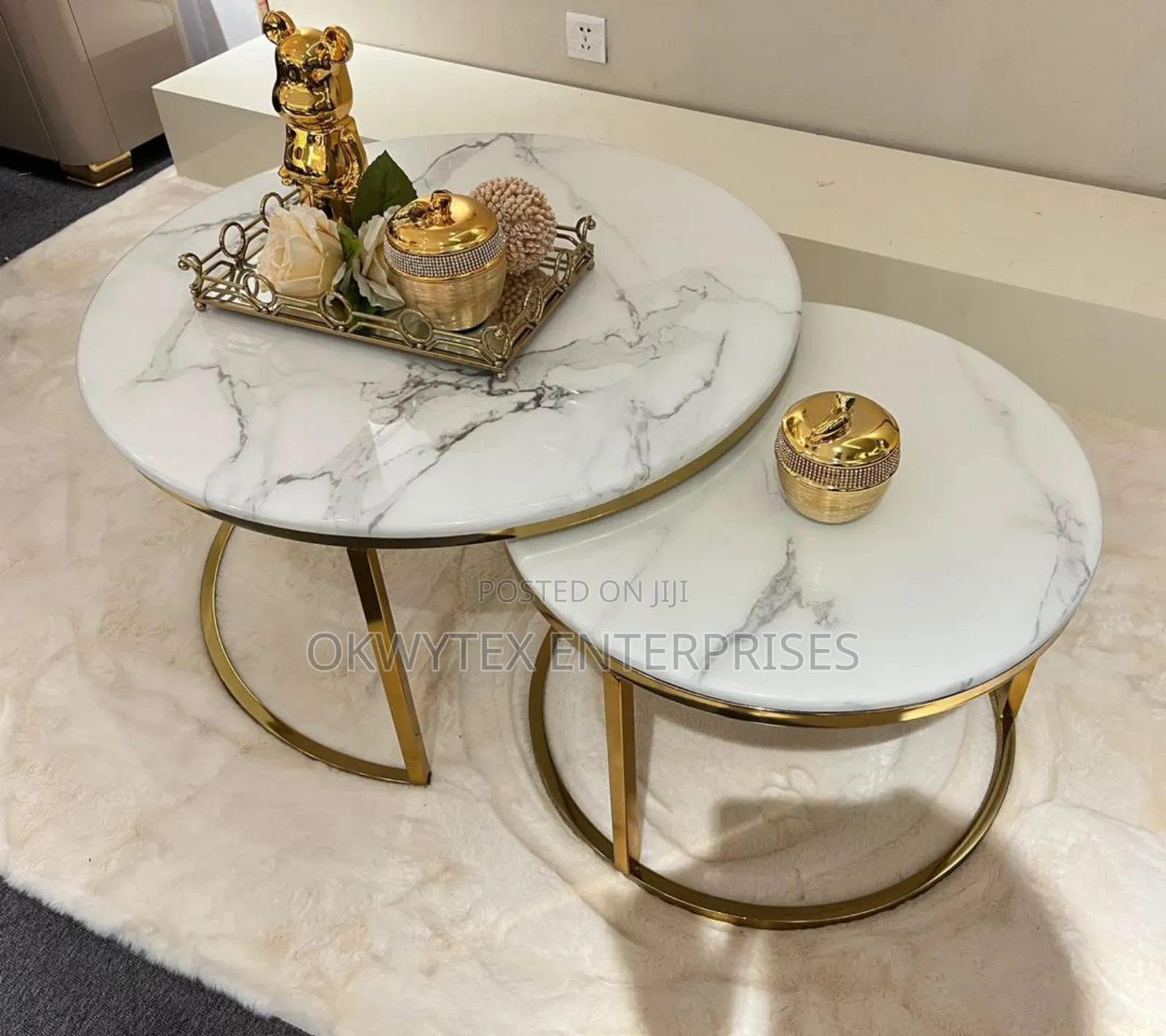 High Quality Italian Center Table With Side Stool