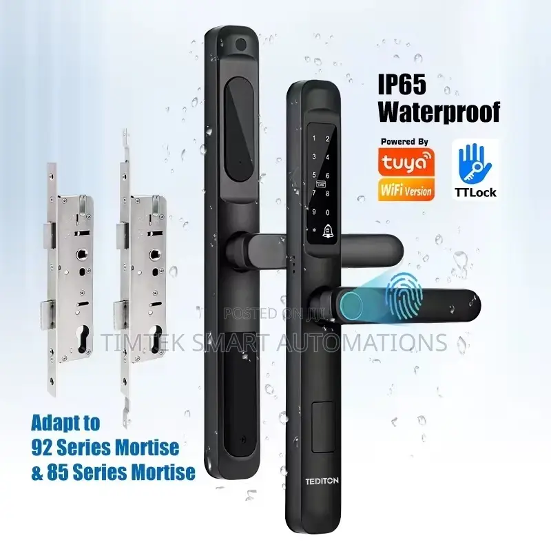 Fingerprint Aluminum Steel Door Lock