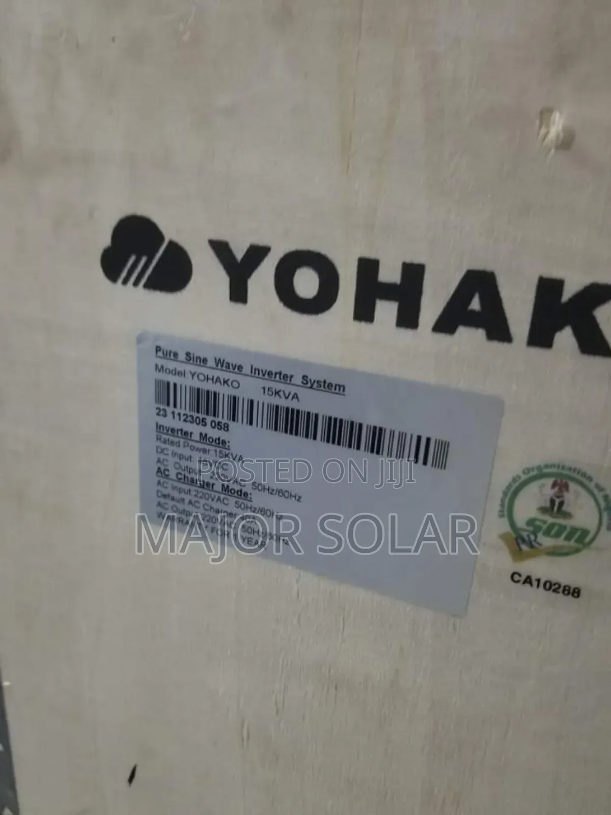 Yohako 15kwh Lithium Ion Battery