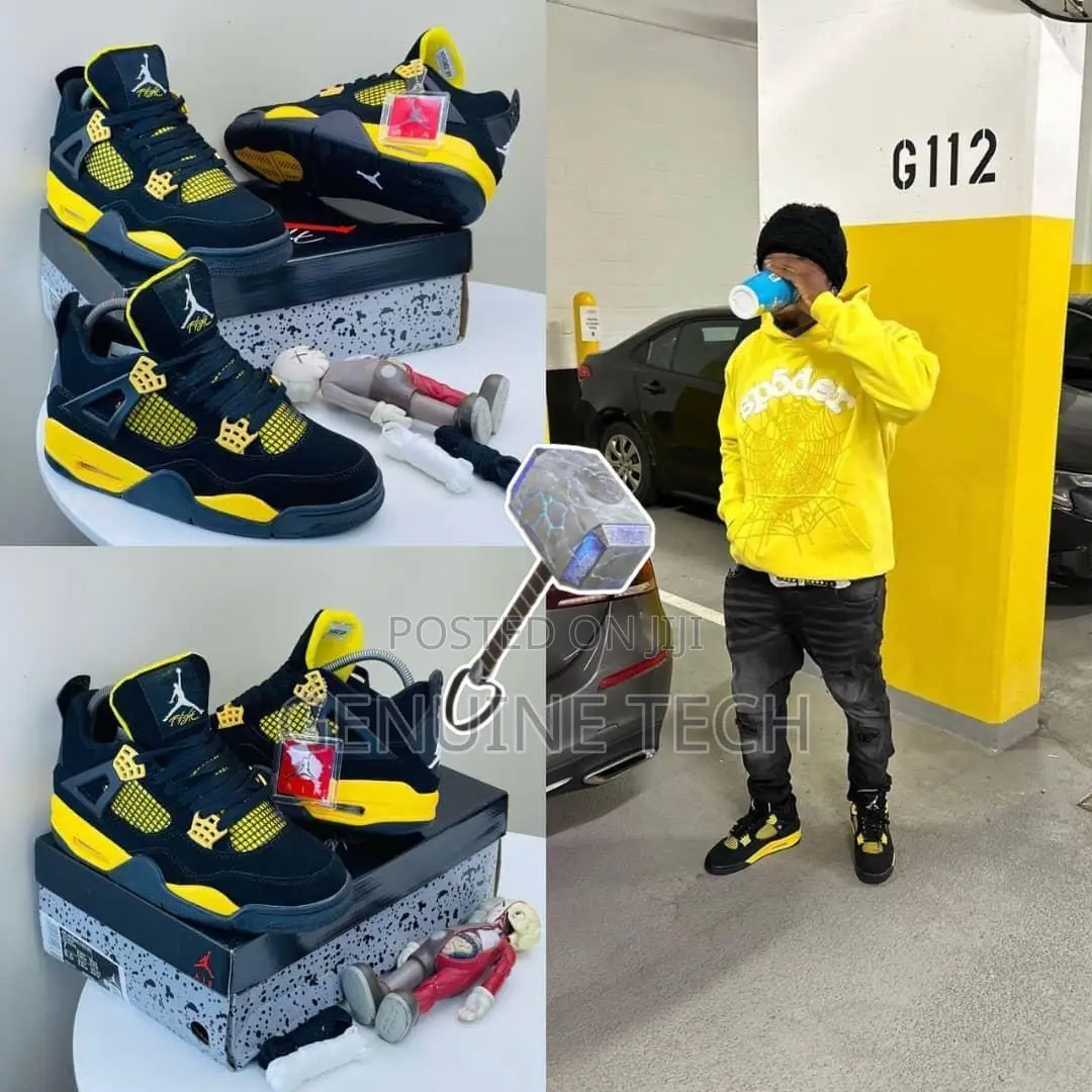 *Air Jordan 4 Retro "Yellow Thunder" Snks
