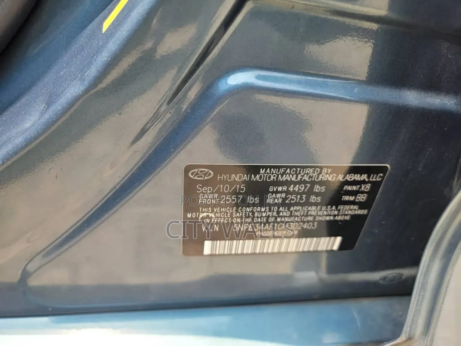 Hyundai Sonata 2015 Blue
