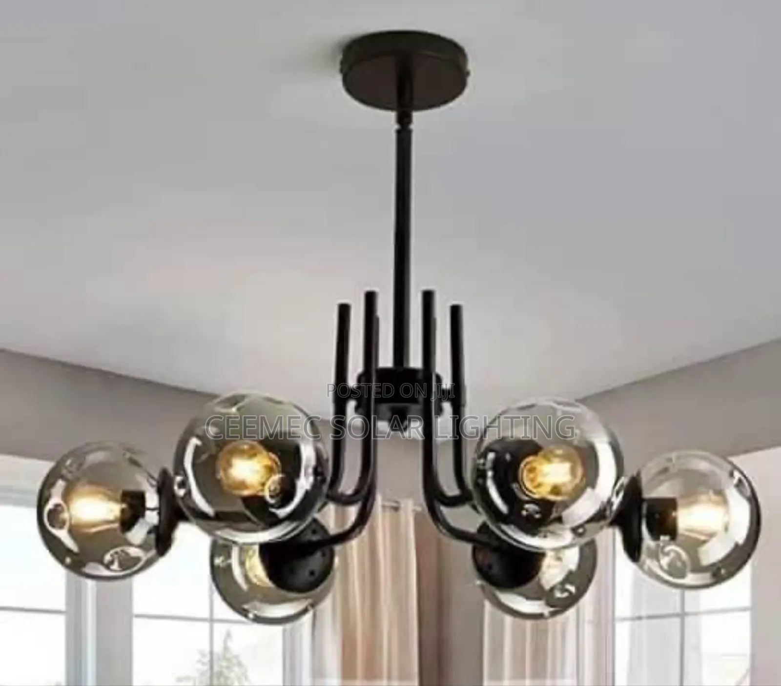 Nordic Chandelier With Big Led Bulbs